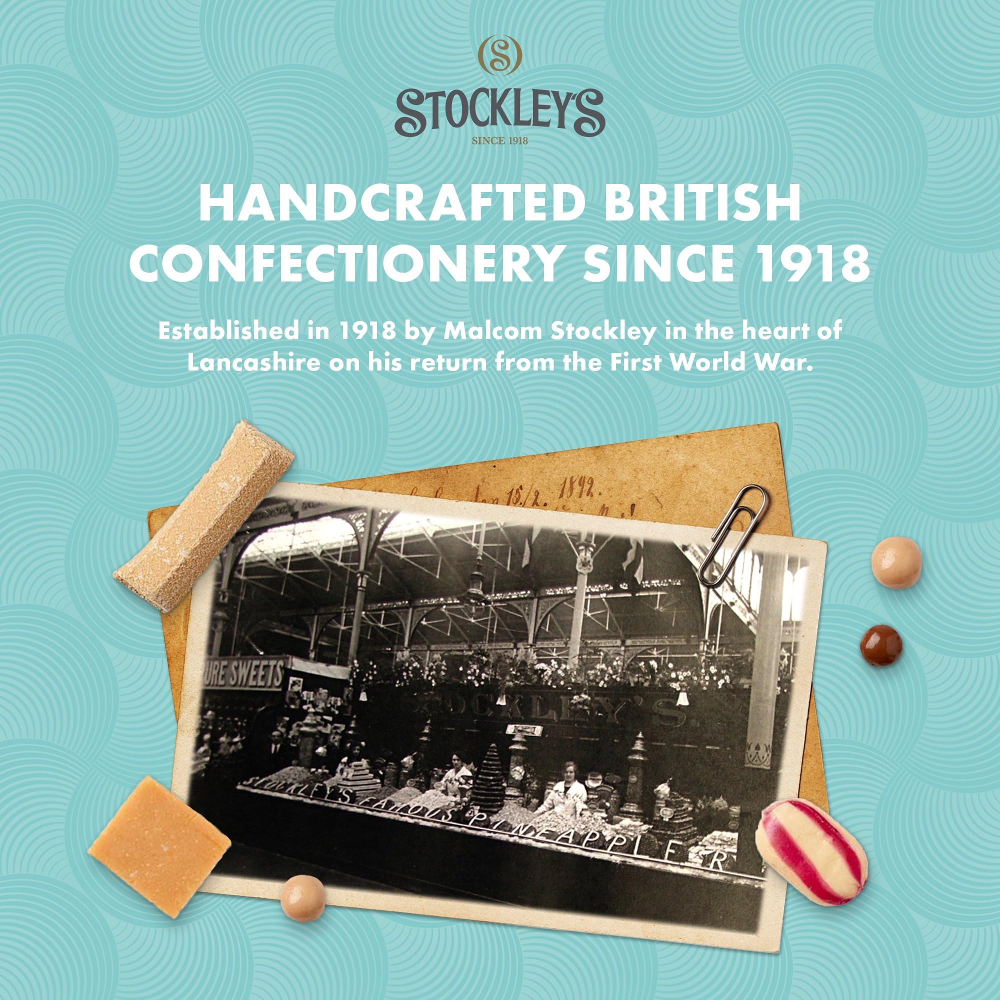 Stockley's Christmas Pudding Fudge Treat Carton - 220g Fruity Festive Fudge with Citrus Peel & Raisins 2