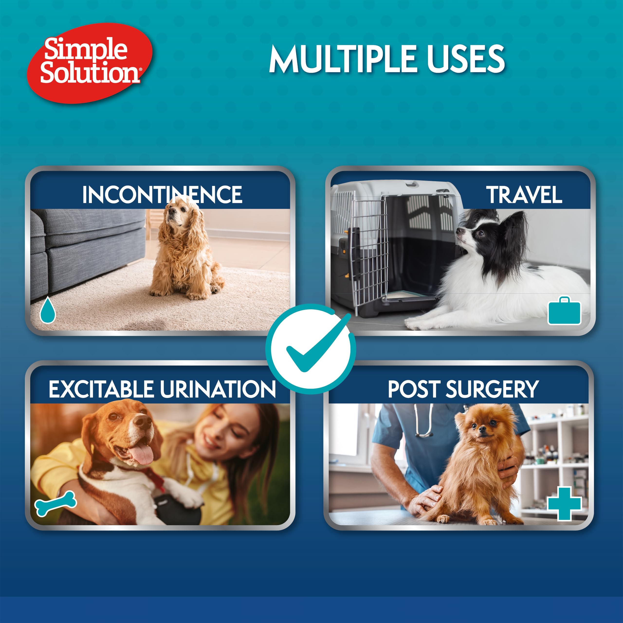 Simple Solution Disposable Dog Diapers for Female Dogs | Medium 11-23kg | 12 Pack 8