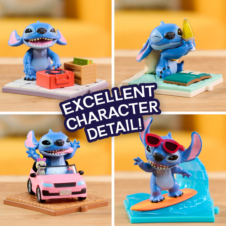 Just Play Disney Stitch Live-Action Movie Time 7.6 cm Collectible Figure - Blind Box Toy with Accessories, Ages 3+