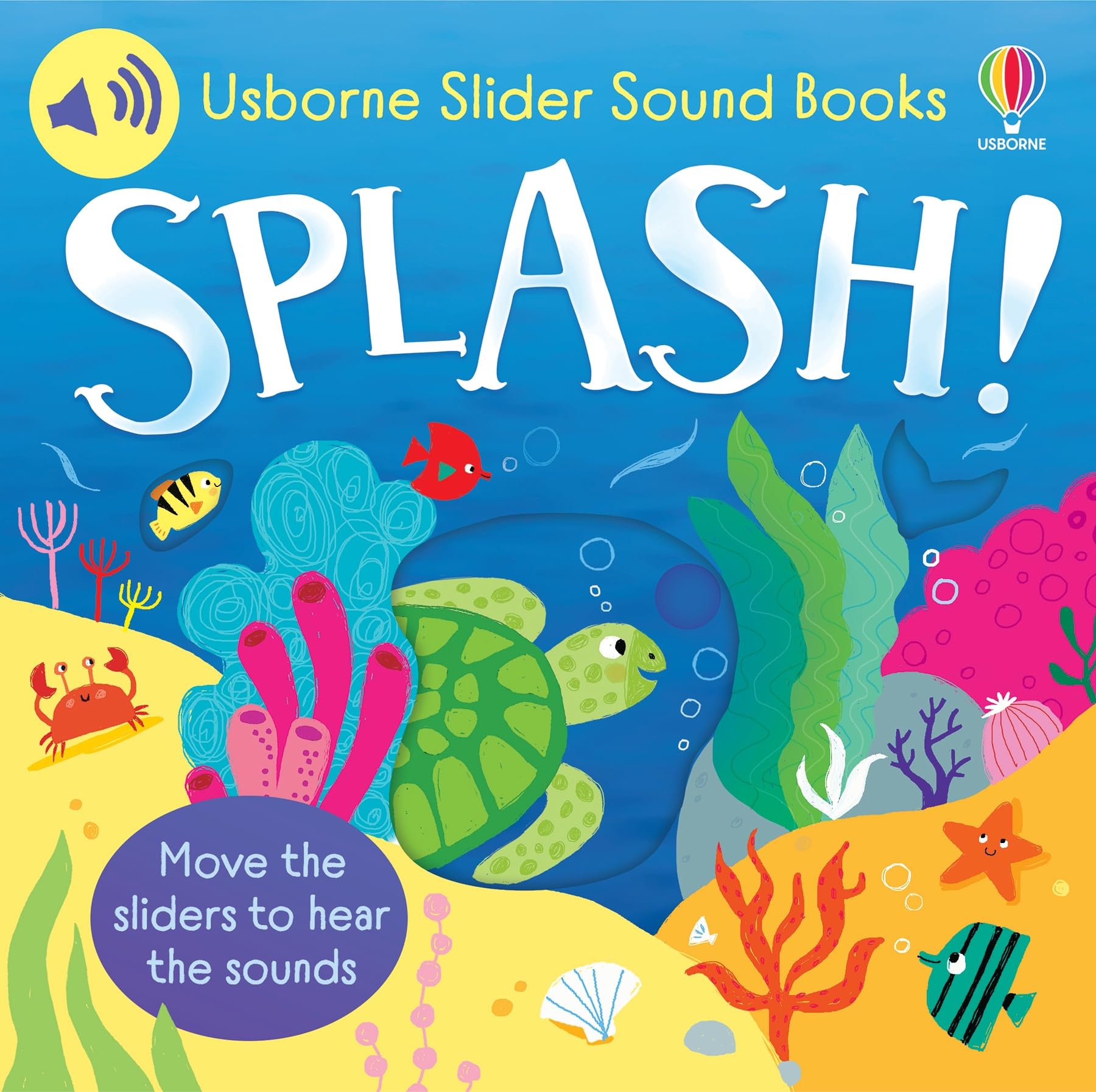 Usborne Slider Sound Books: Splash! | Interactive Board Book for Babies & Toddlers