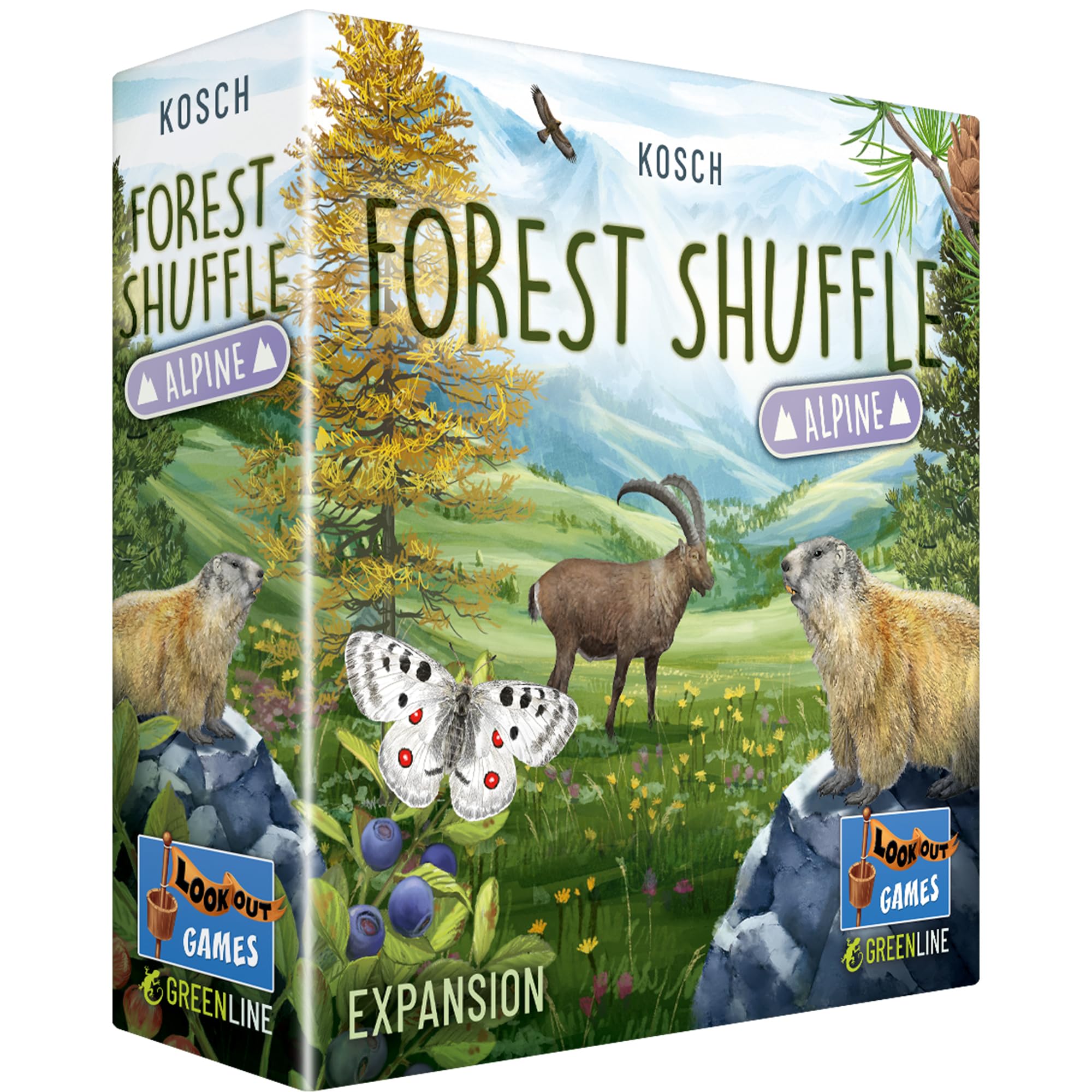 Lookout Forest Shuffle Alpine Expansion Card Game Ages 10+