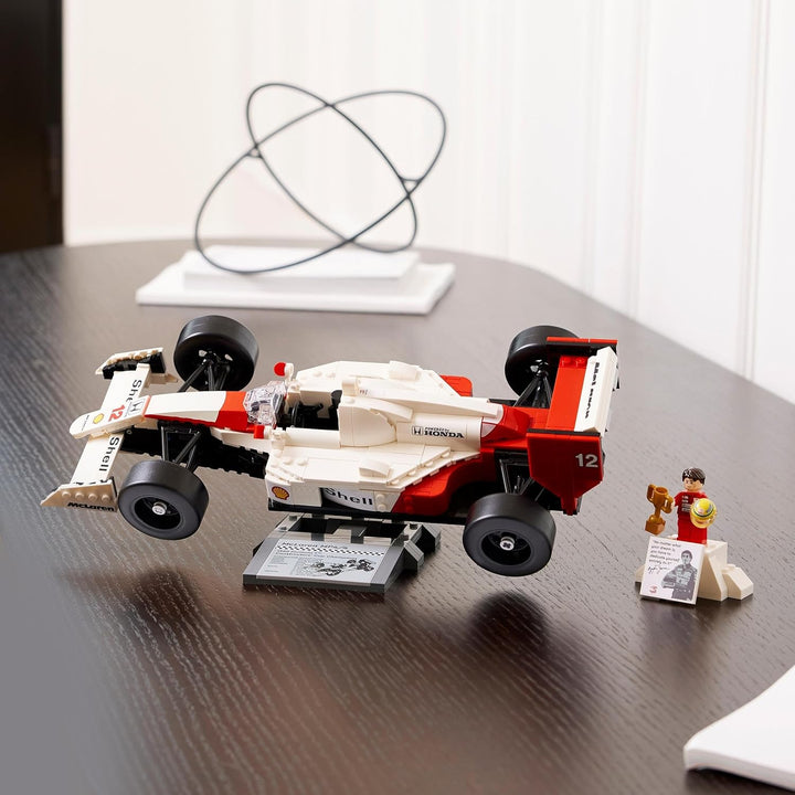 LEGO Icons McLaren MP4/4 & Ayrton Senna - F1 Model Car Building Set for Adults