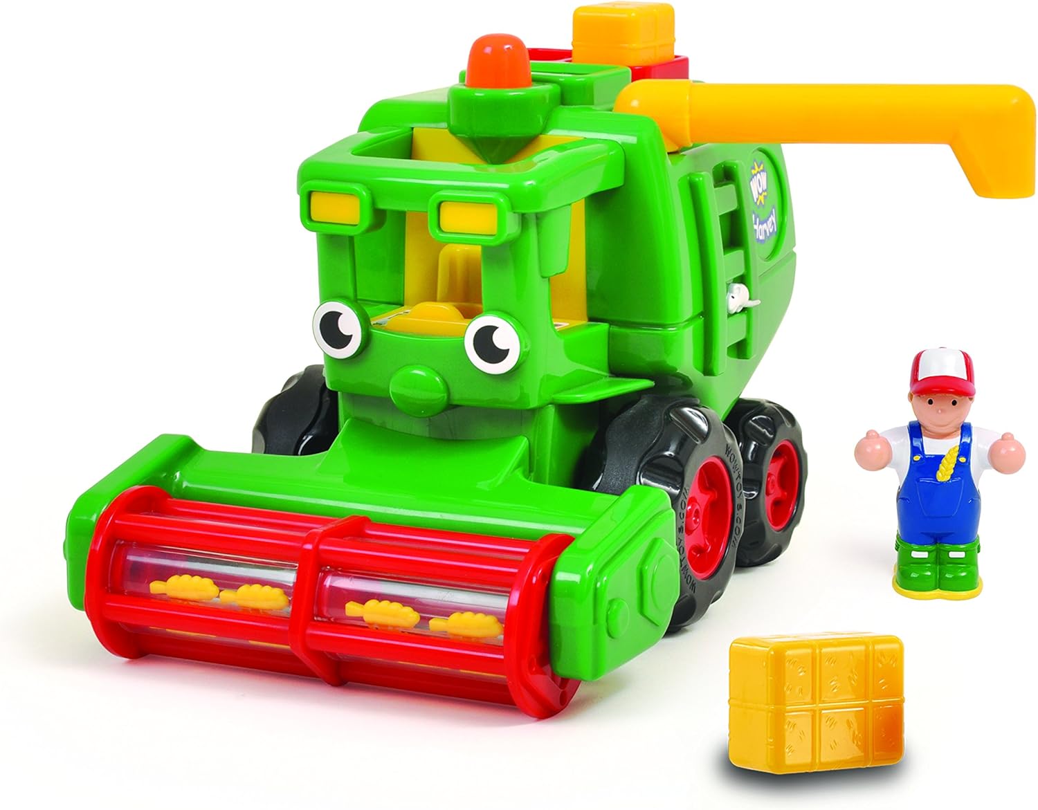 WOW Toys Harvey Harvester - Motorised Combine Harvester with Automatic Baler 1