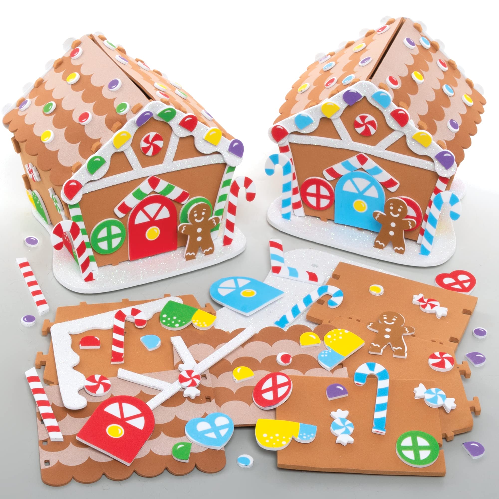 Baker Ross Gingerbread House Craft Kit - Christmas Arts & Crafts for Kids 1