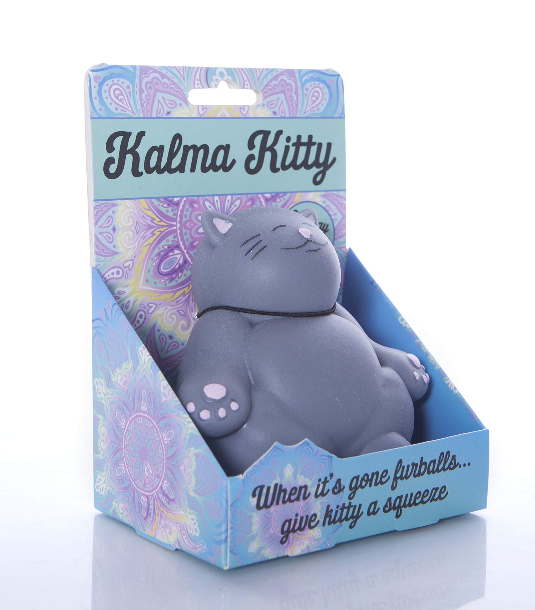 Boxer Gifts Kalma Kitty Stress Relief Toy | Silicone | Grey | Unisex Adult