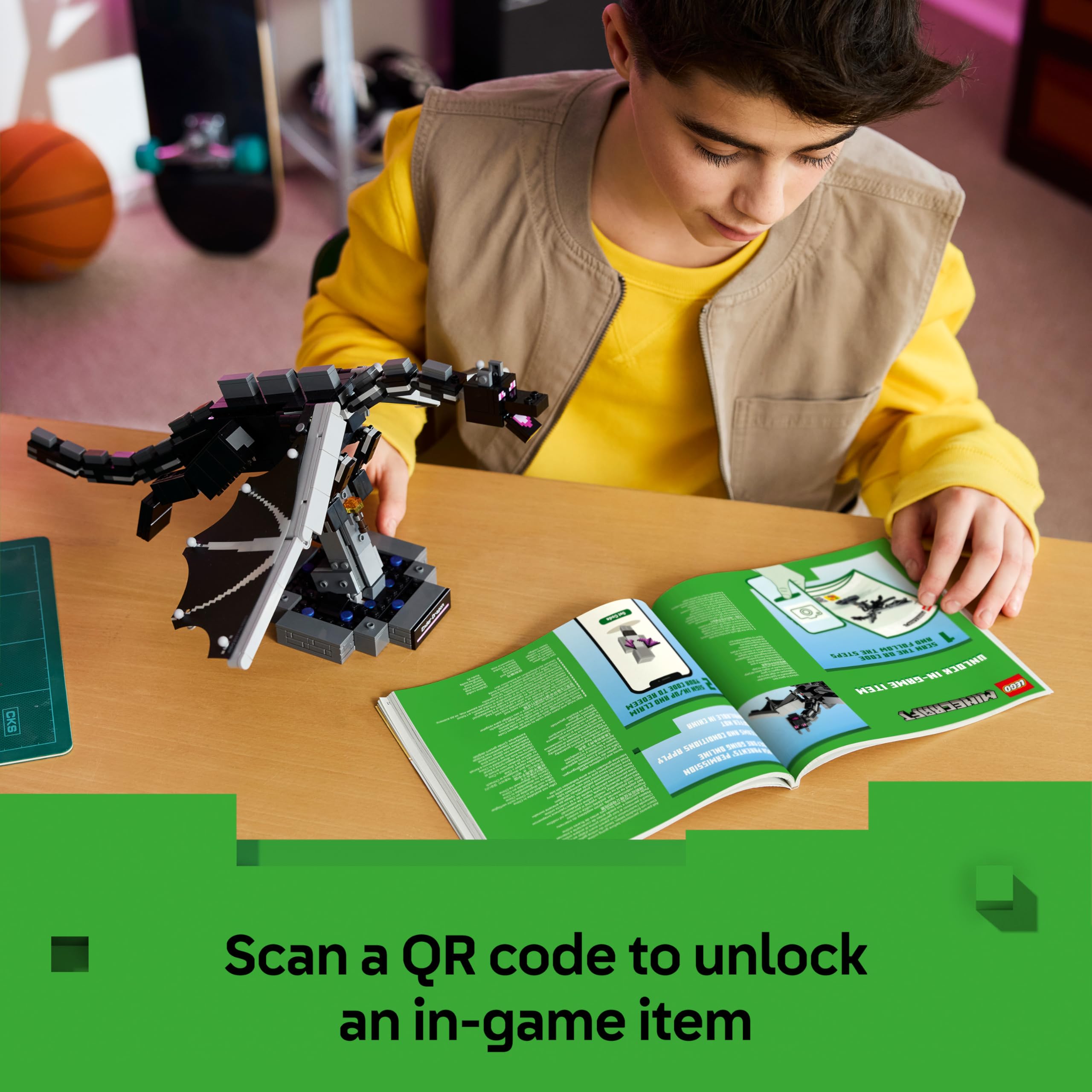 LEGO Minecraft The Ender Dragon Figure Building Set | Posable Wings | Ages 10+ 4