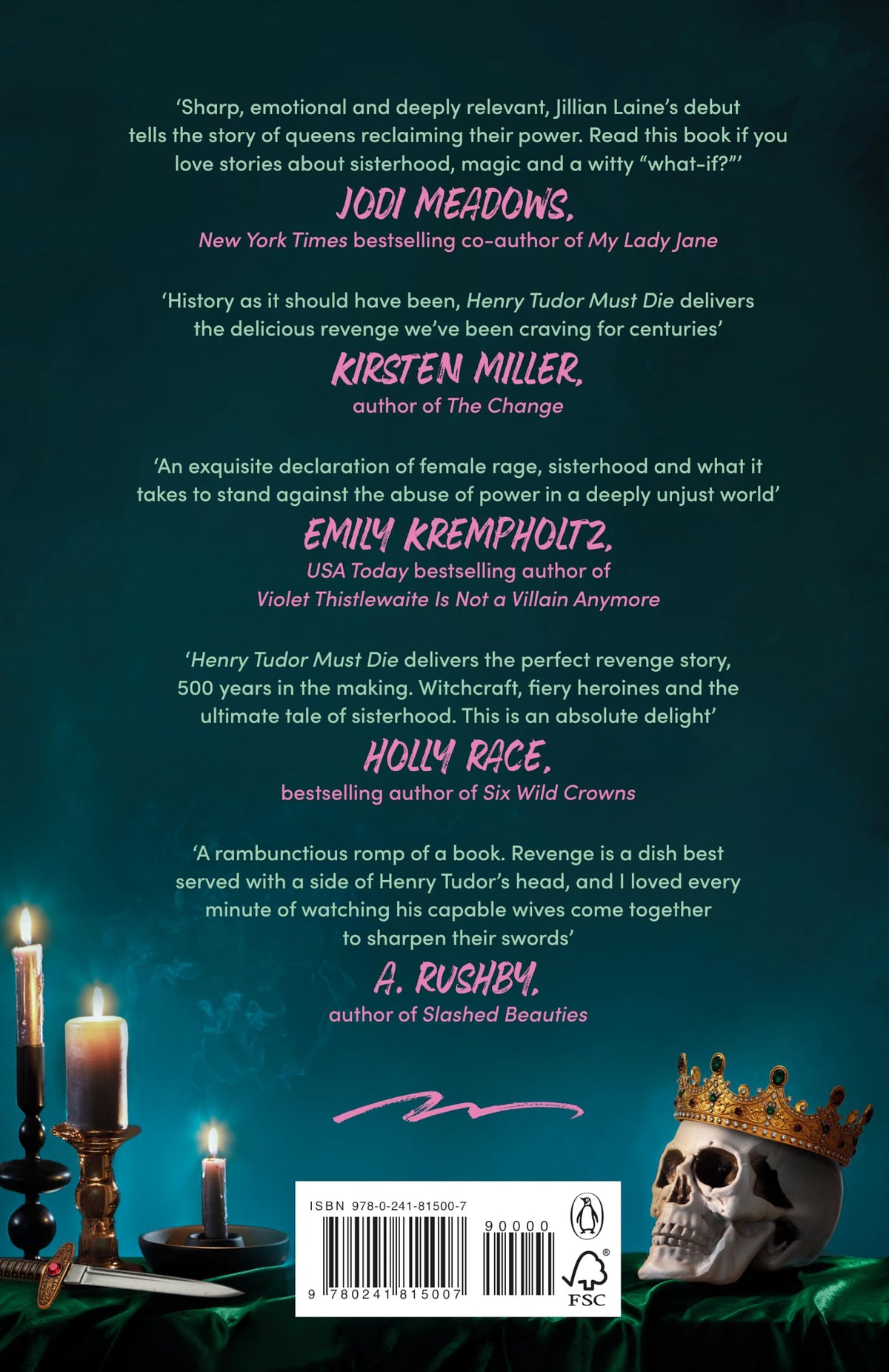 Michael Joseph Henry Tudor Must Die: A Wickedly Witchy Retelling of Henry VIII's Queens - Hardback, 368 Pages