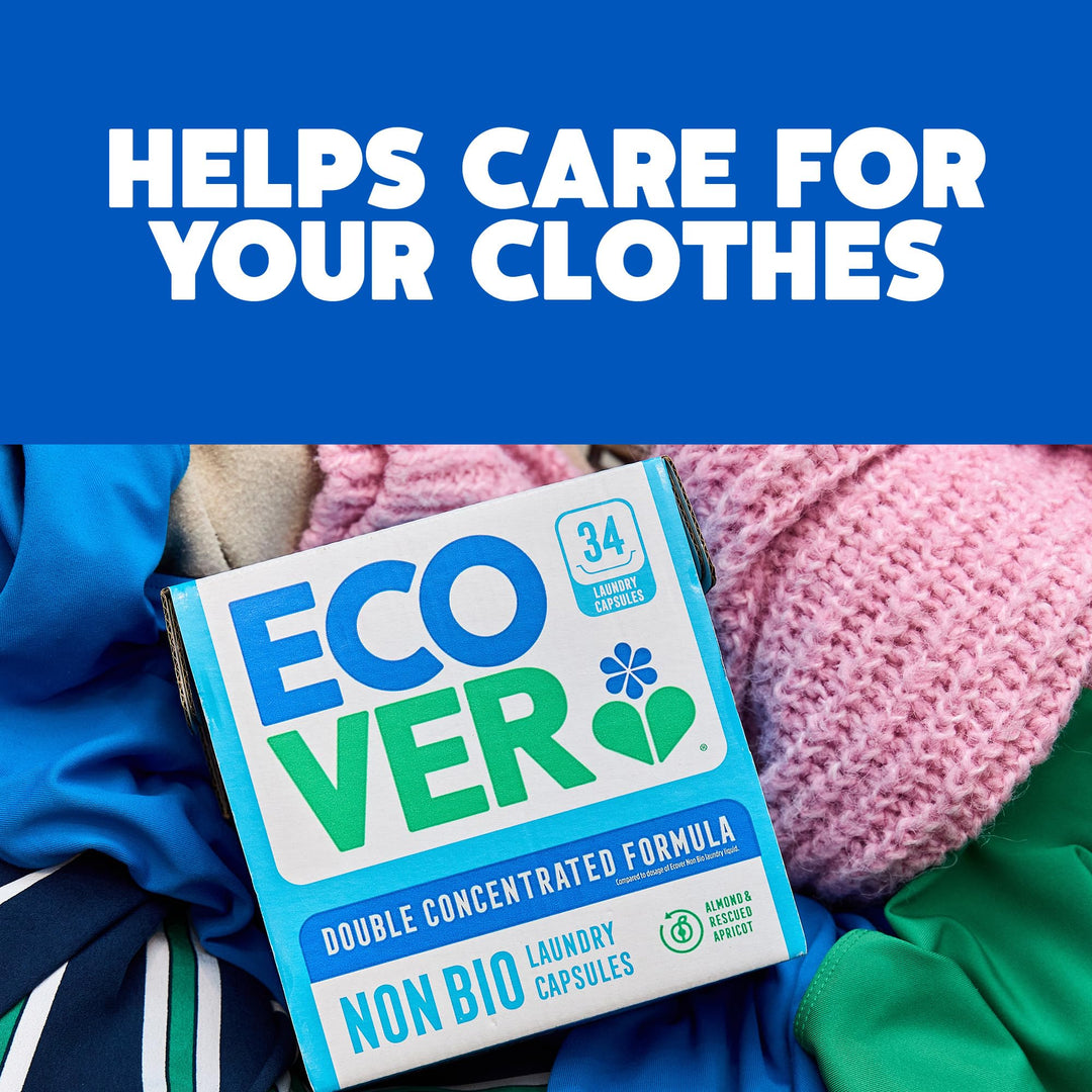 Ecover Non-Bio Washing Capsules - Laundry Detergent Tablets for Sensitive Skin