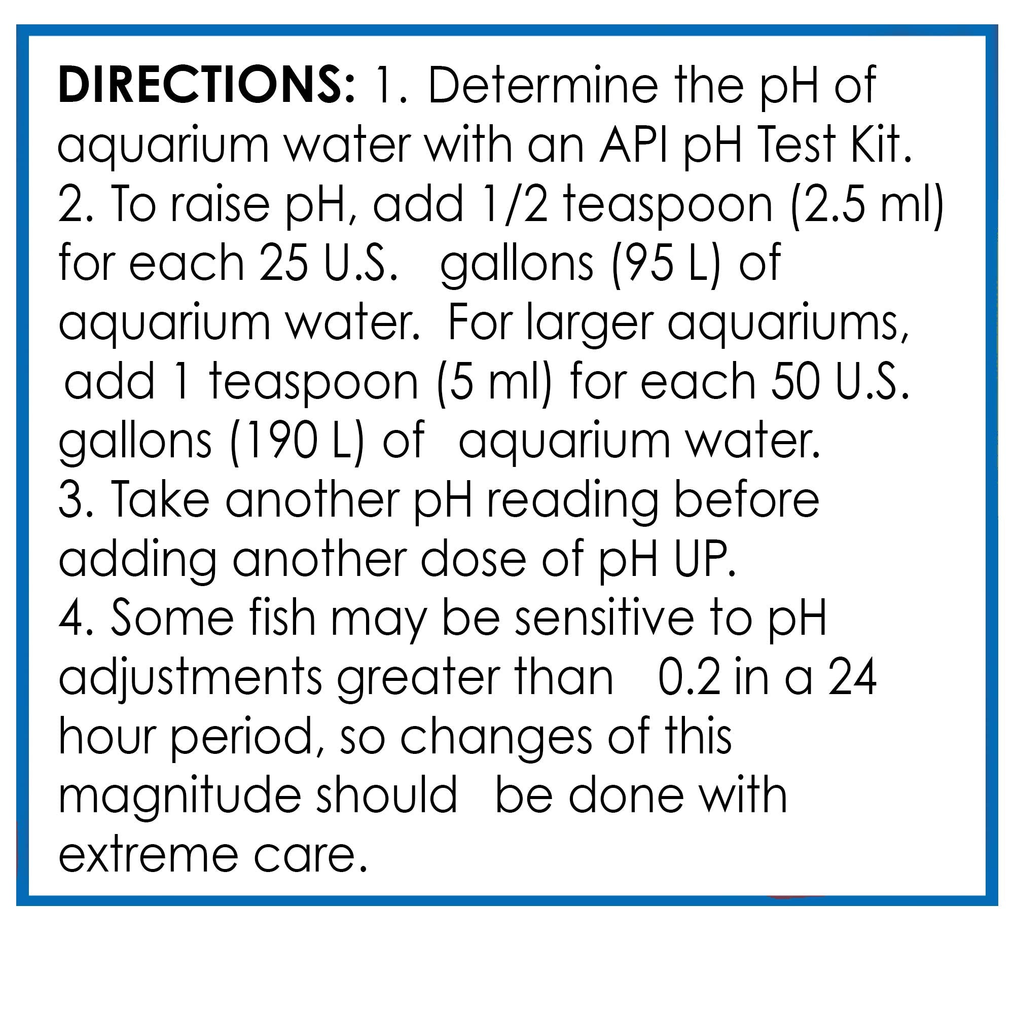 API pH UP Freshwater Aquarium Water pH Raising Solution - Phosphate-Free Formula | 118 ml 6
