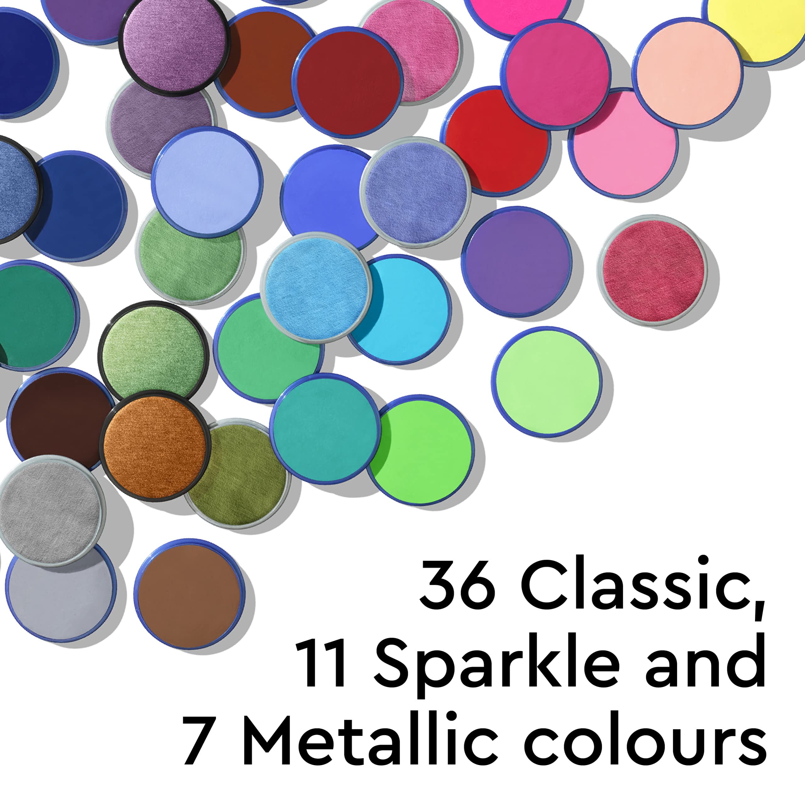 Snazaroo Classic Face and Body Paint - Royal Blue, Water-Based, Easy Wash, Fragrance-Free, Cruelty-Free | 18.8g 3
