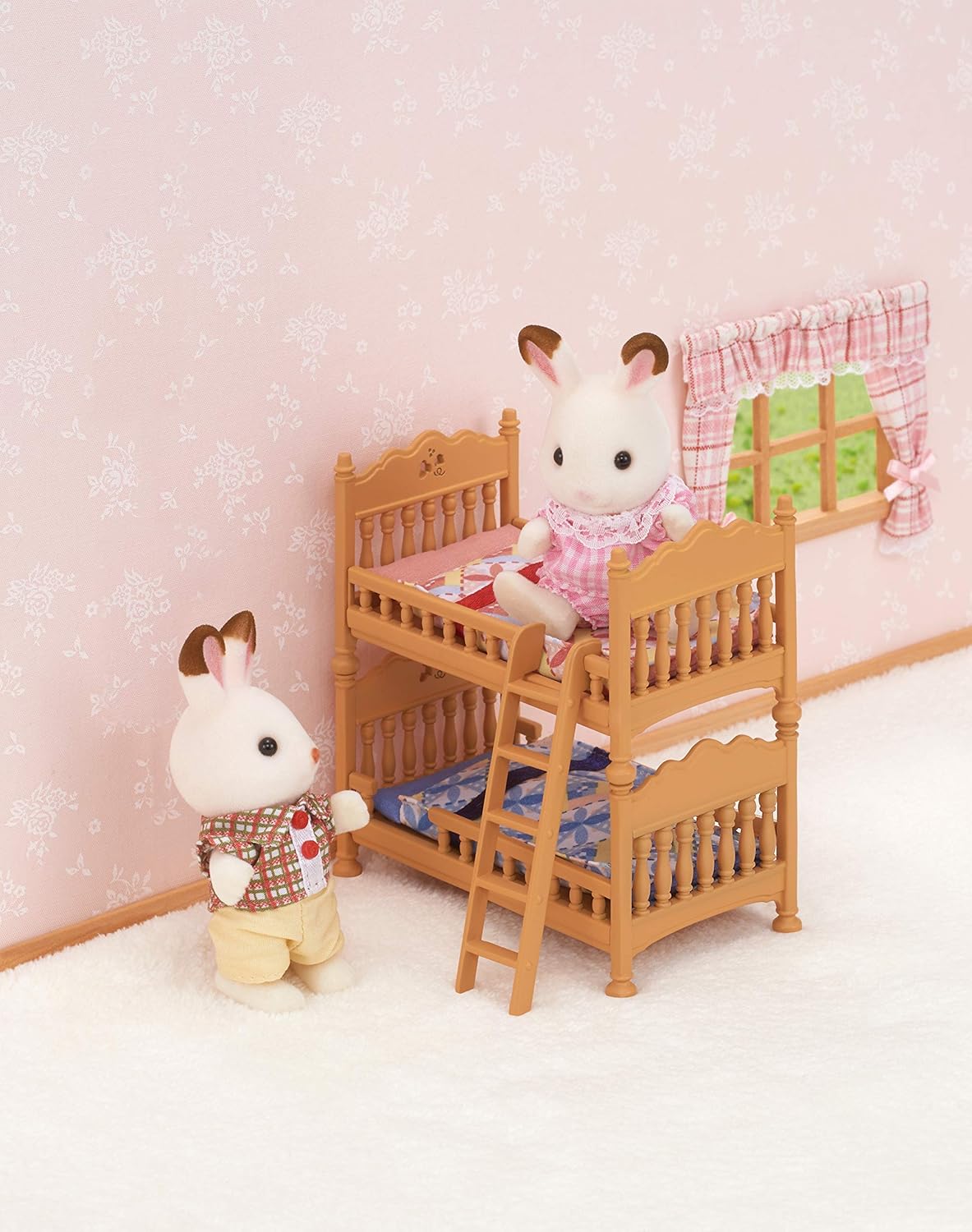 Sylvanian Families Children's Bedroom Set - Bunk Bed & Desk Playset for Imaginative Play 5