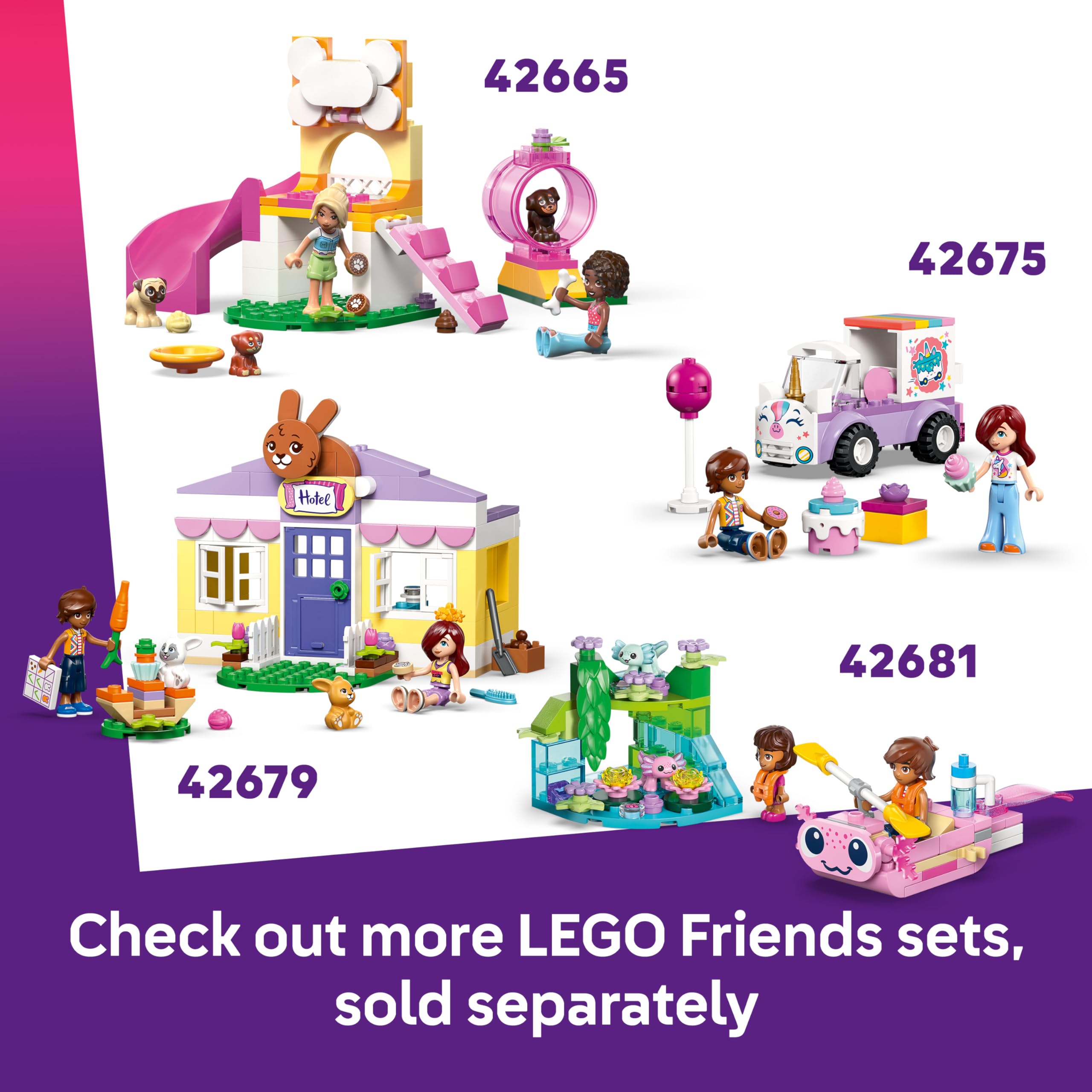 LEGO Friends Animal Vet Clinic Building Set - Educational Toy for Ages 4+ with Horse Stable 7