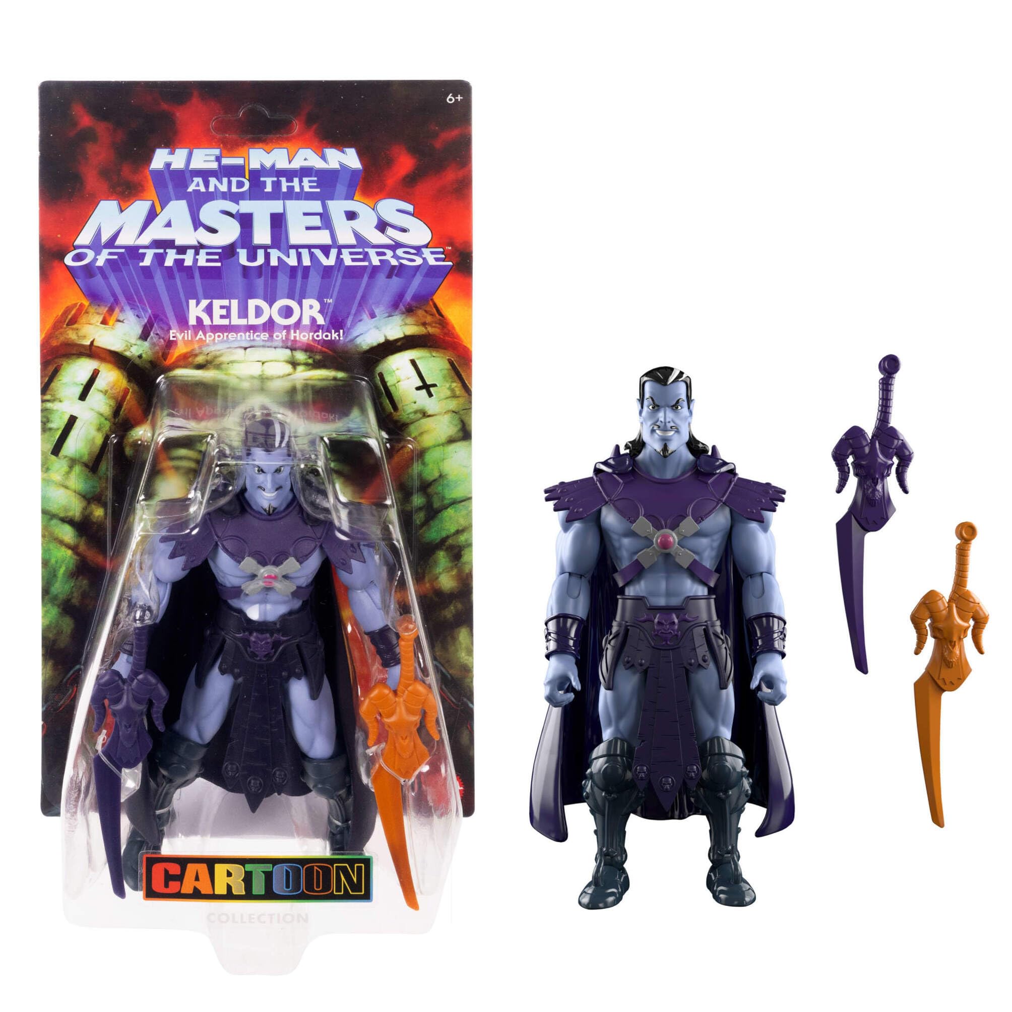 Masters of the Universe Origins Keldor Action Figure - 5.5-inch Scale | 200X Cartoon Collection 1