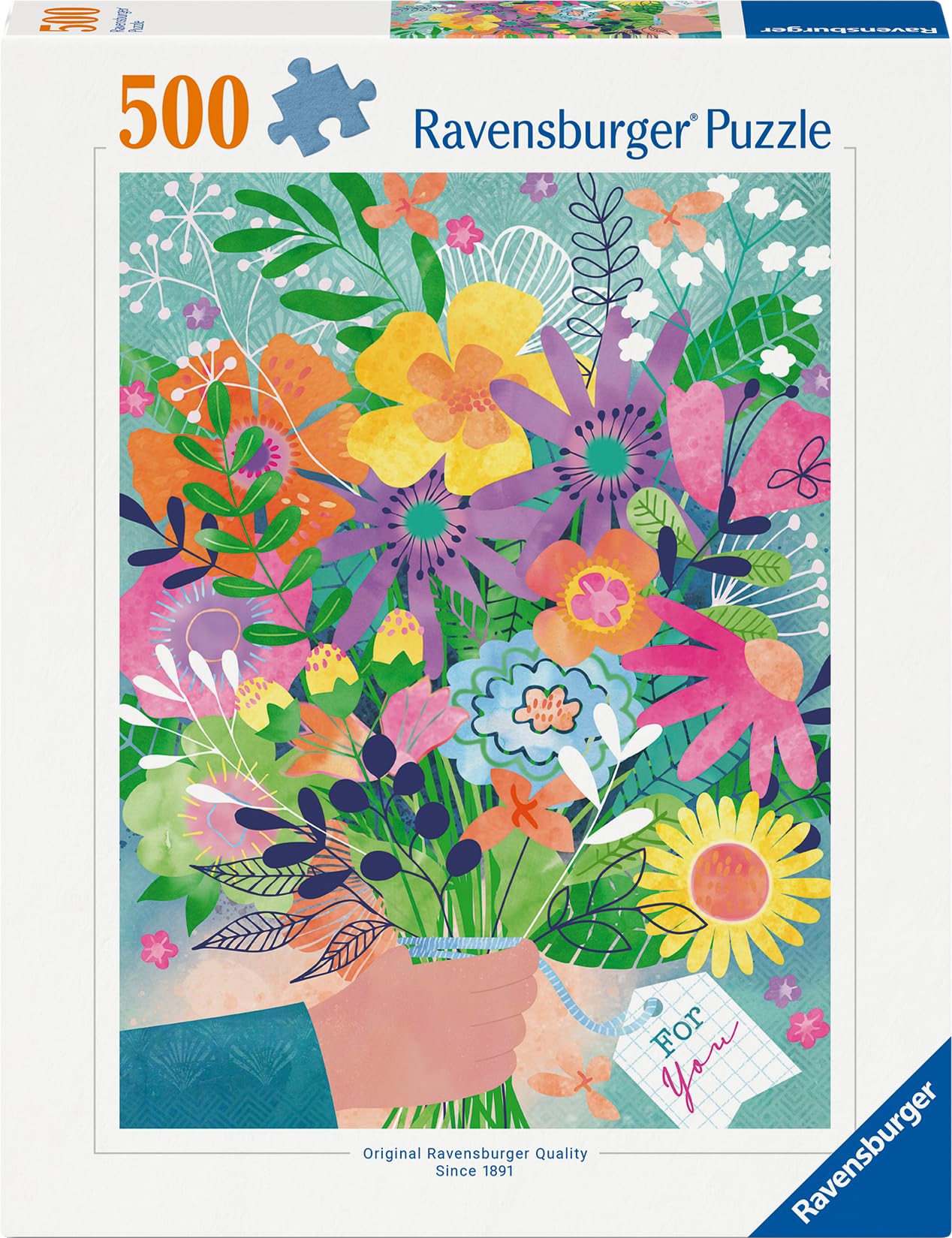 Ravensburger Flowers for You Jigsaw Puzzle - 500 Pieces | Glare-Free Finish | FSC Certified