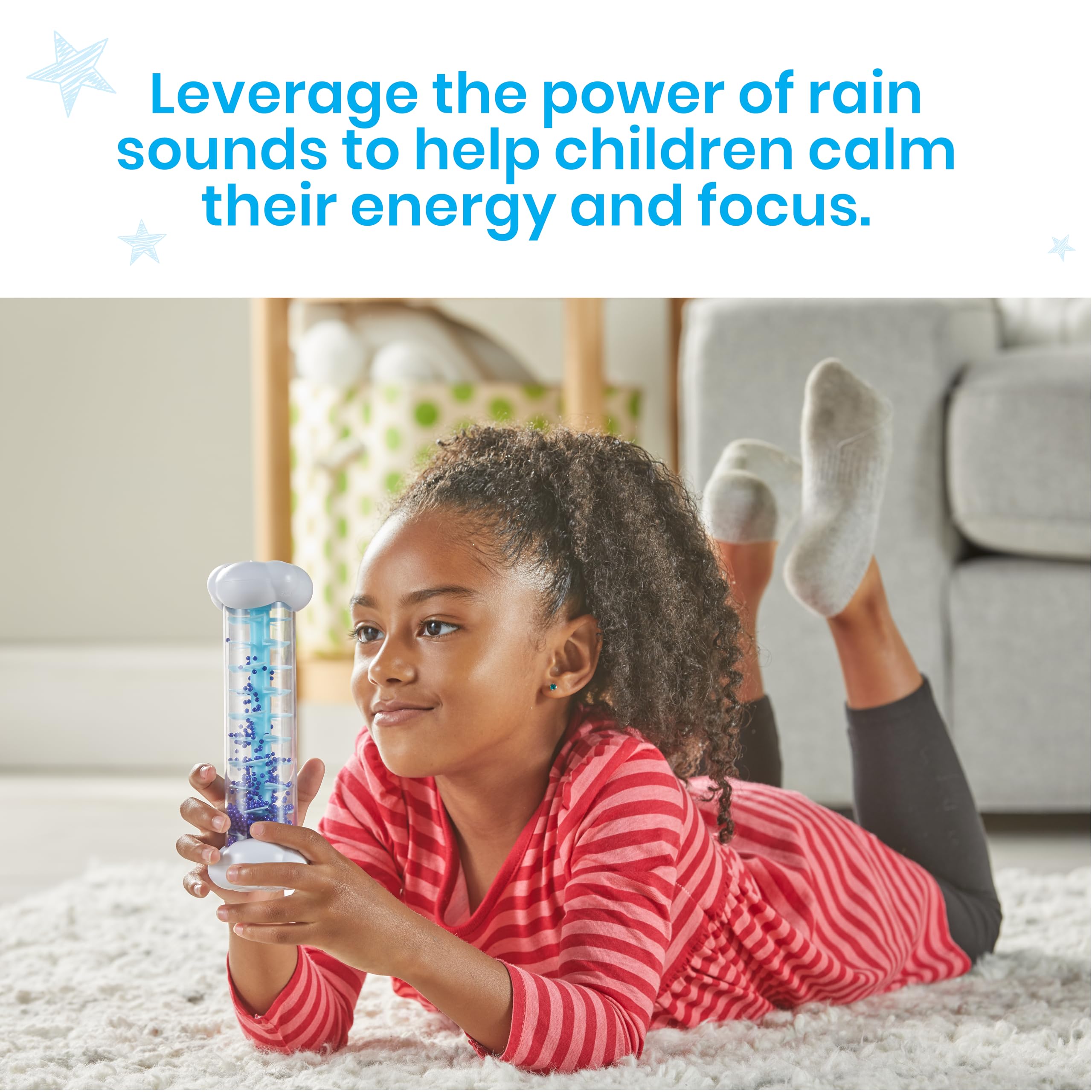 Learning Resources Sounds of Rain Sensory Tubes - Developmental Toy for Ages 3+ 5