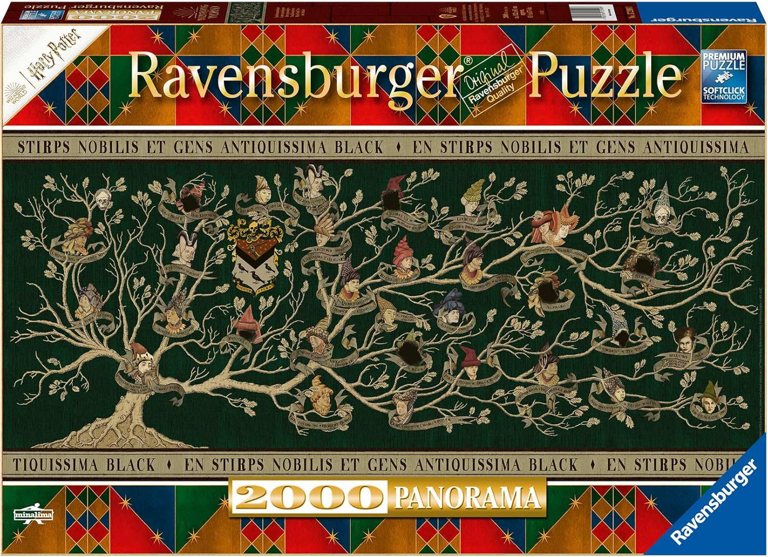 Ravensburger Harry Potter 2000 Piece Jigsaw Puzzle - Black Family Tree Tapestry 1