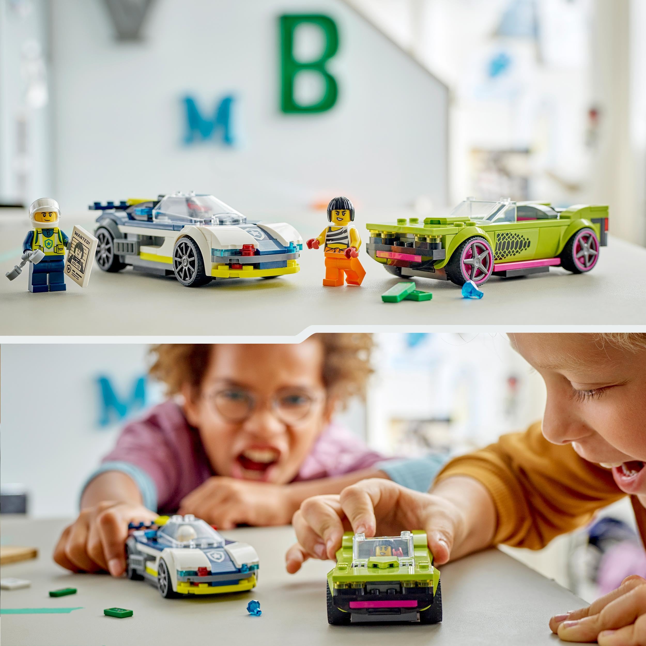 LEGO City Police Car and Muscle Car Chase Building Set | Ages 6+ | Model 60415 6
