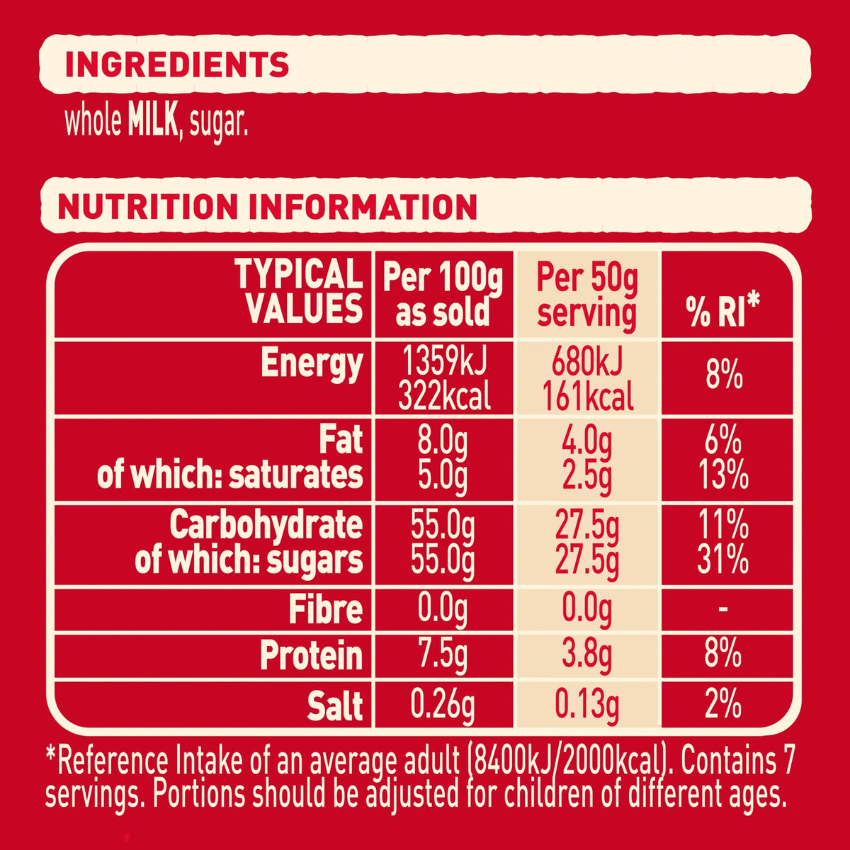 Carnation Sweetened Condensed Milk - Made with Whole Milk & Sugar | 397g