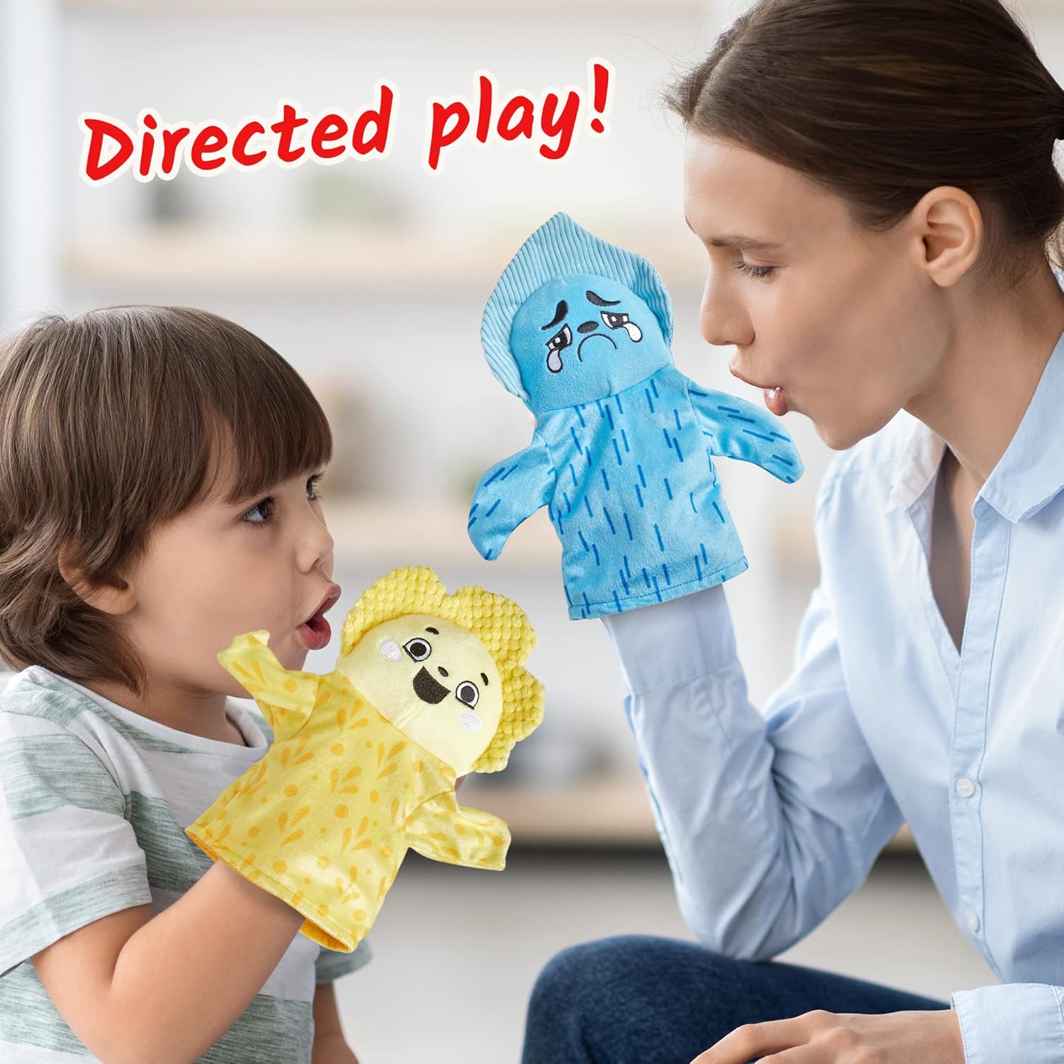 Learning Resources Feelings Family Hand Puppets Set - Educational Emotional Learning Toy for Kids Ages 18 Months-6 Years 5