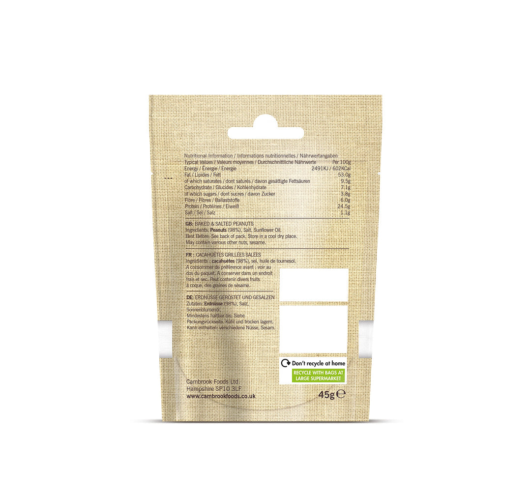 Cambrook Baked & Salted Peanuts 45g