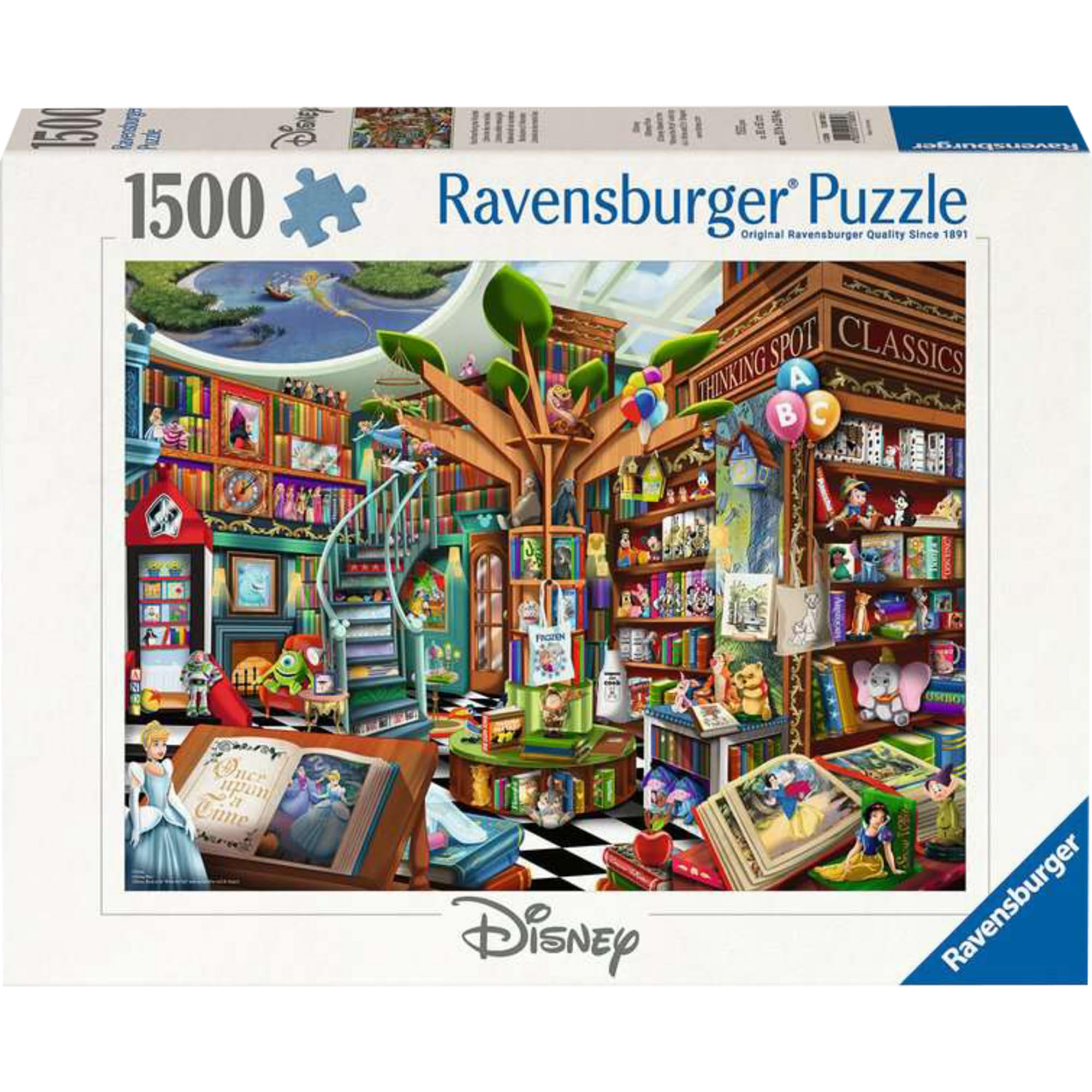 Ravensburger Magical Disney Bookshop 1500 Piece Jigsaw Puzzle for Adults & 1
