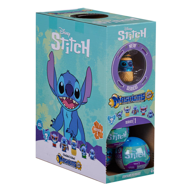 Mash"Ems Disney Stitch - Squishy Collectible Figures, 6 to Collect