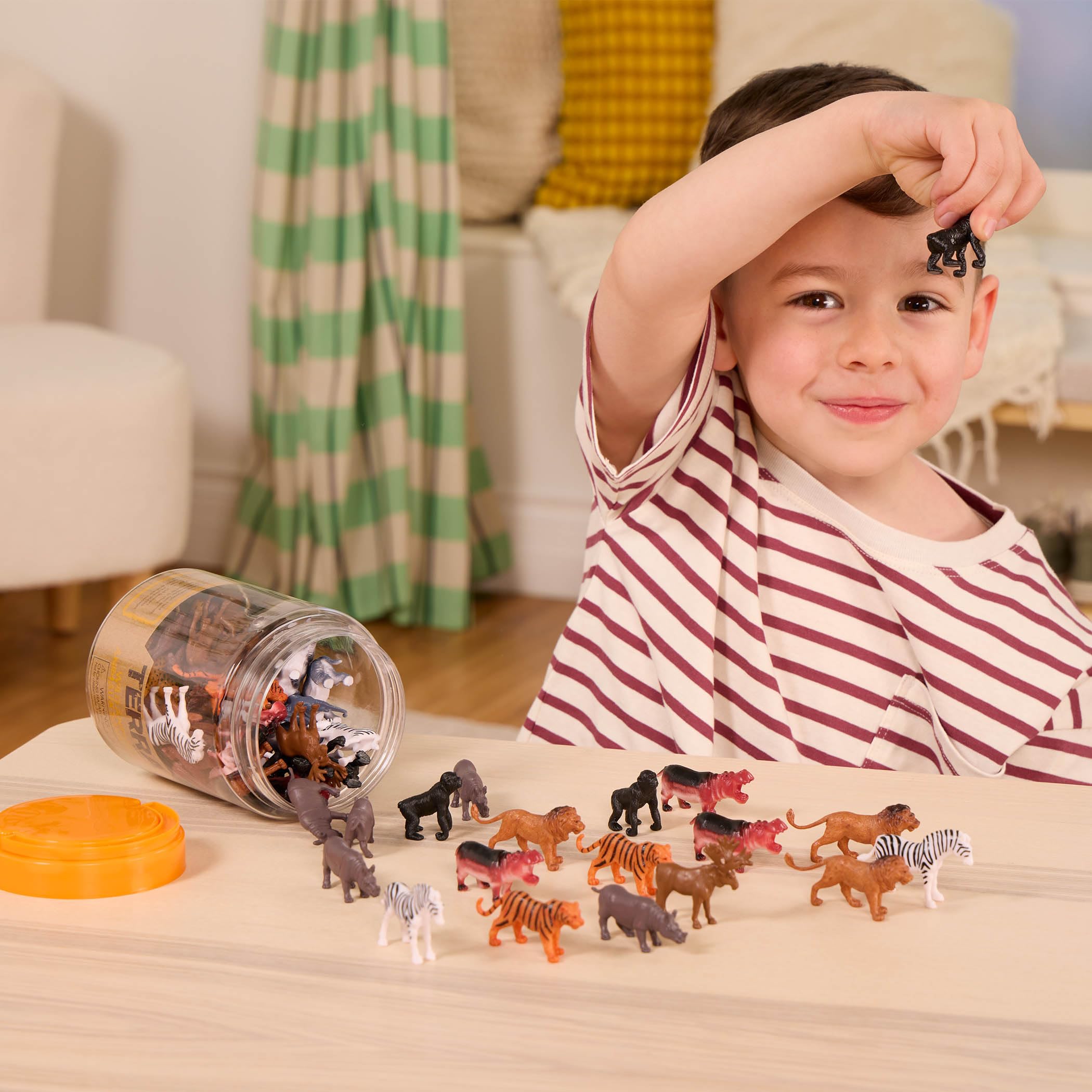 Terra by Battat - 60 Piece Wild Creatures Tube Miniature Animal Figurines | Ages 3+ 3