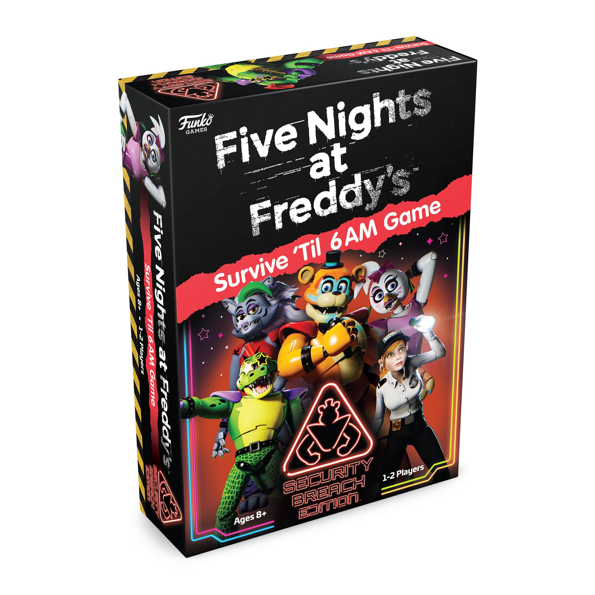 Funko Games FNAF Survive 'Till 6AM - Security Breach Edition Board Game 6