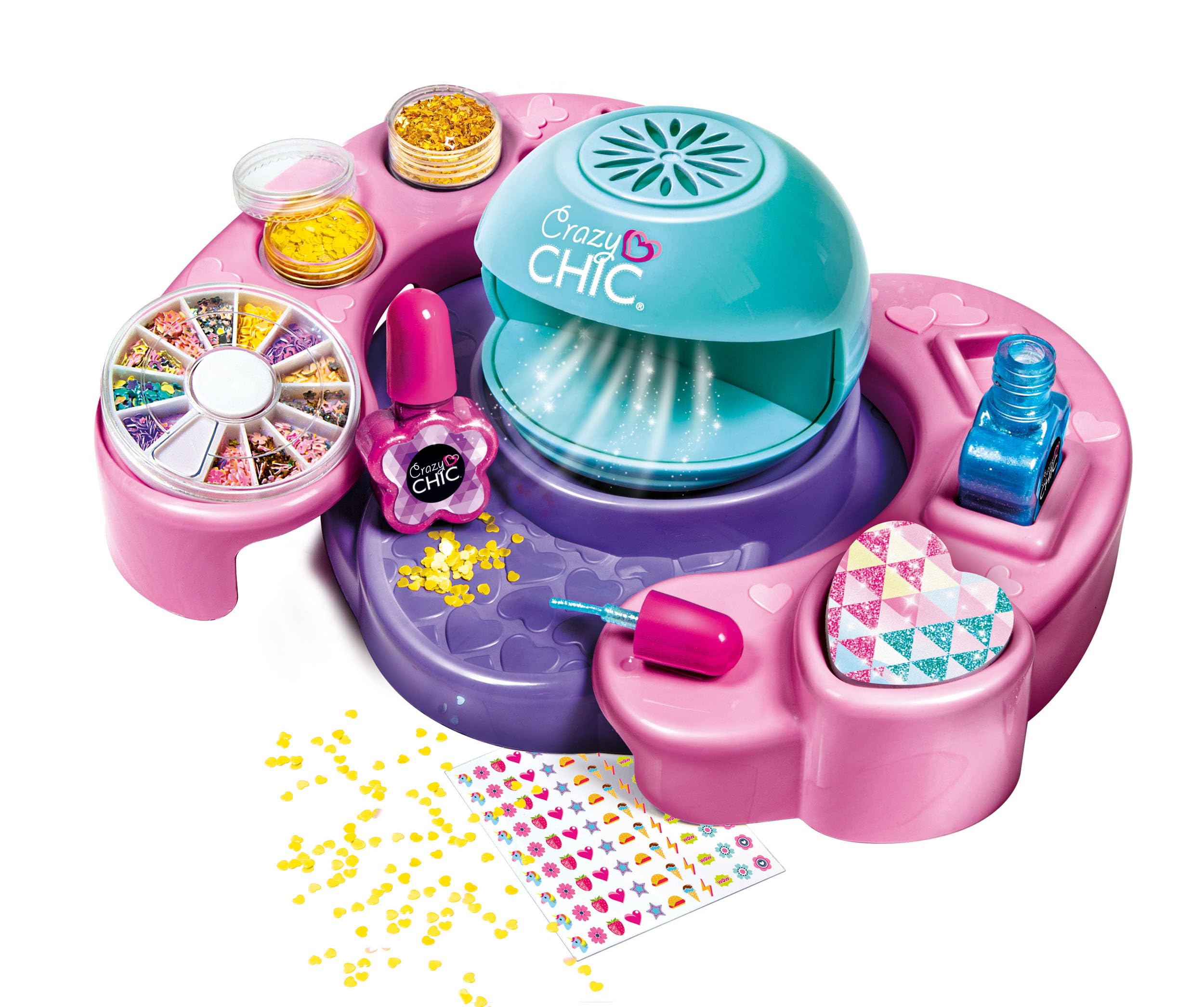 Clementoni Crazy Chic Cool Nail Art Set - Ages 6+ | Multi-coloured