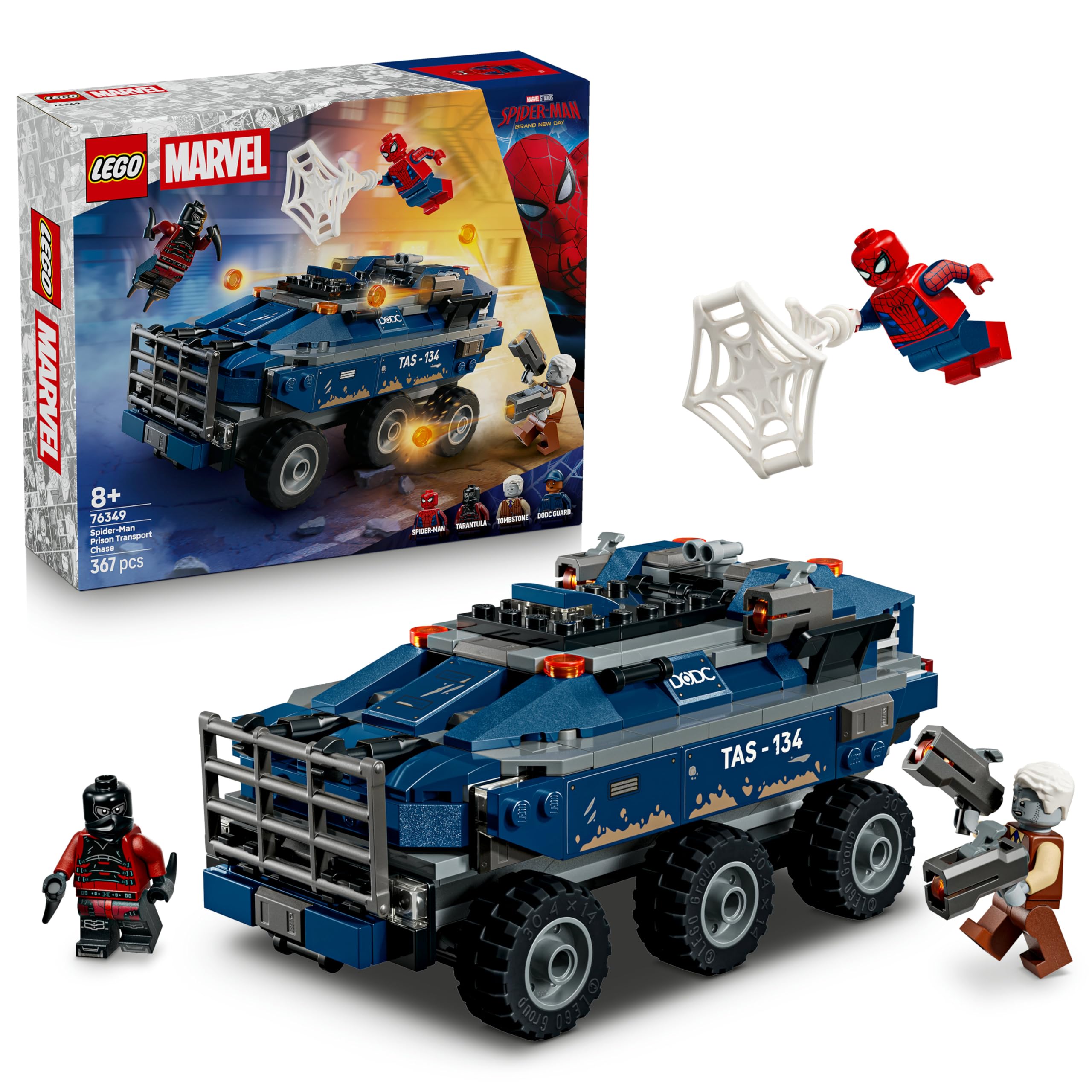 LEGO Marvel Spider-Man Prison Transport Chase Building Set 76349 for Ages 8+ 1