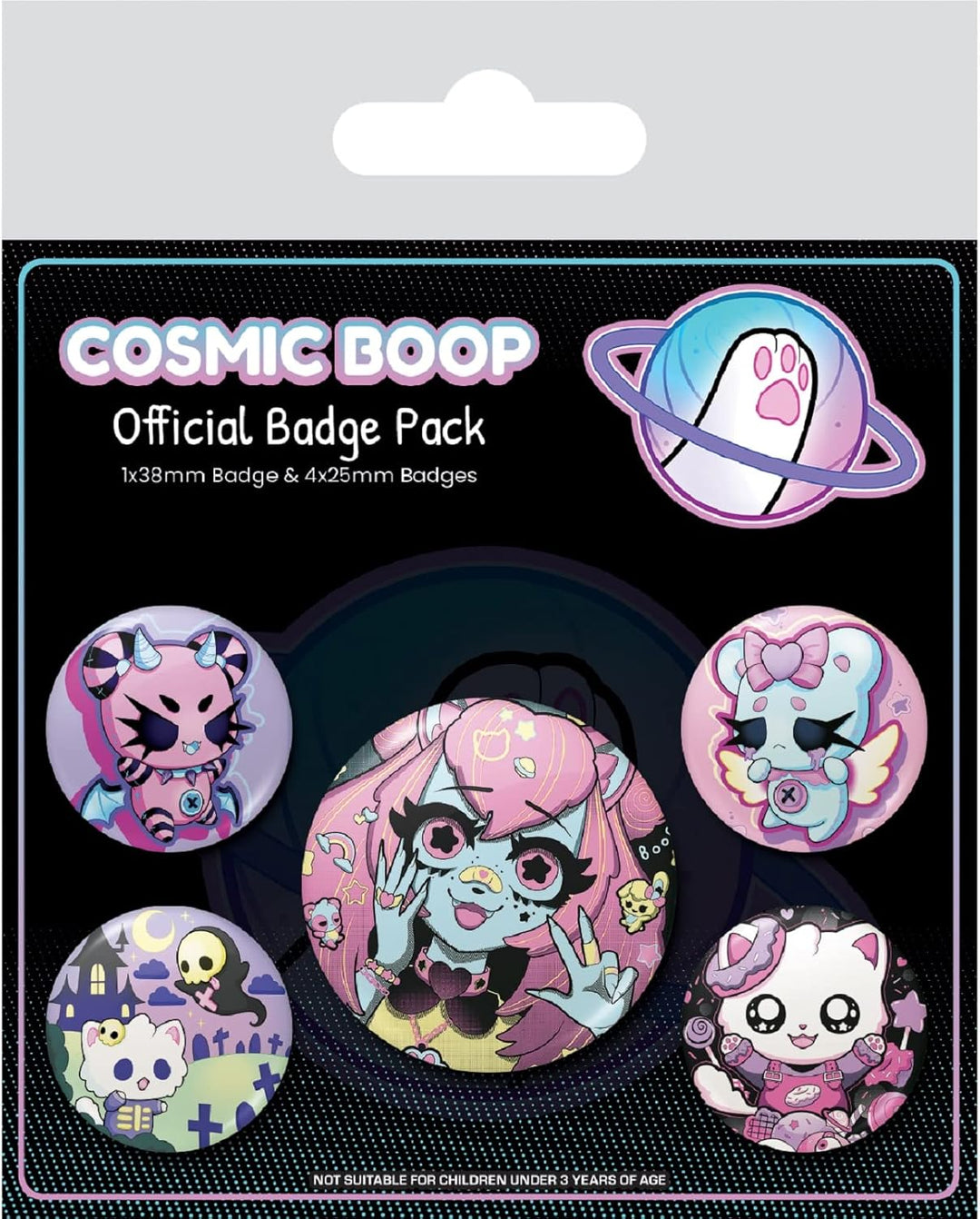 Pyramid International Cosmic Boop Character Pin Badge Pack (BP80826)