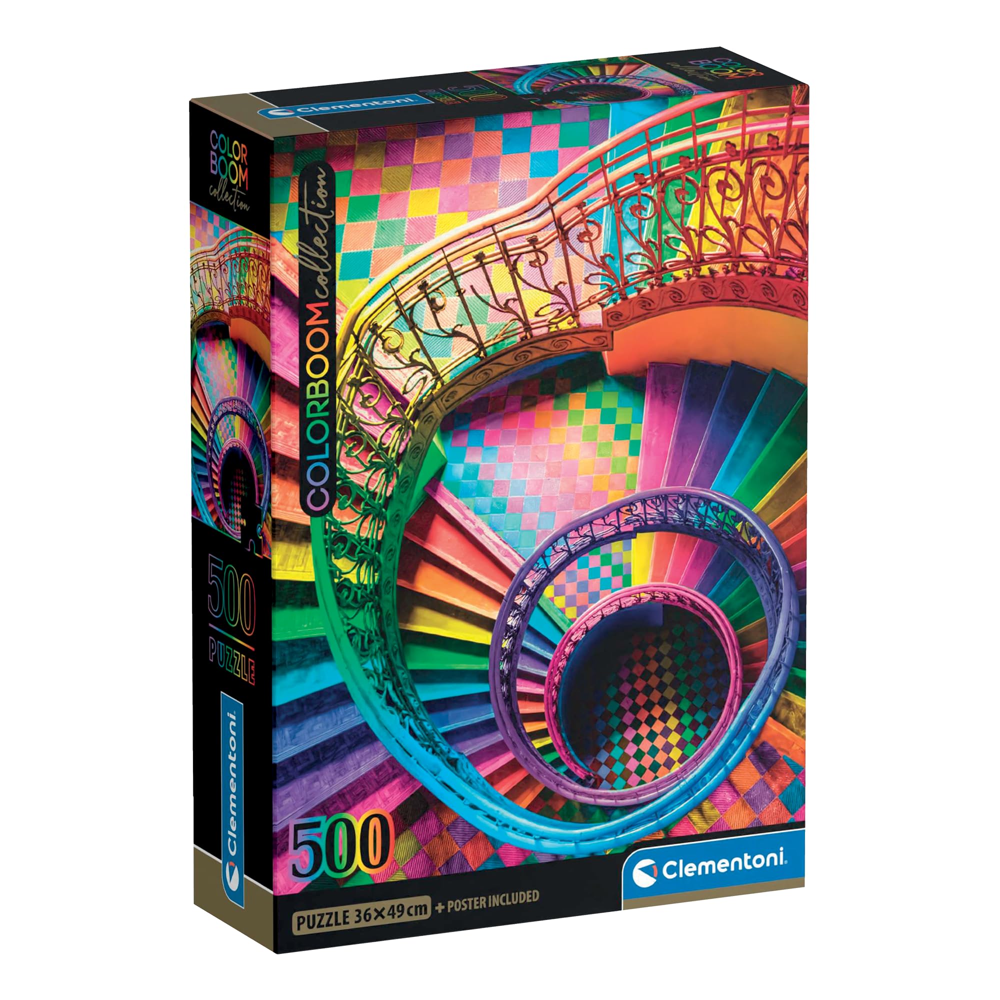 Clementoni Colorboom Stairs Jigsaw Puzzle - 500 Pieces | 49 x 36 cm 1
