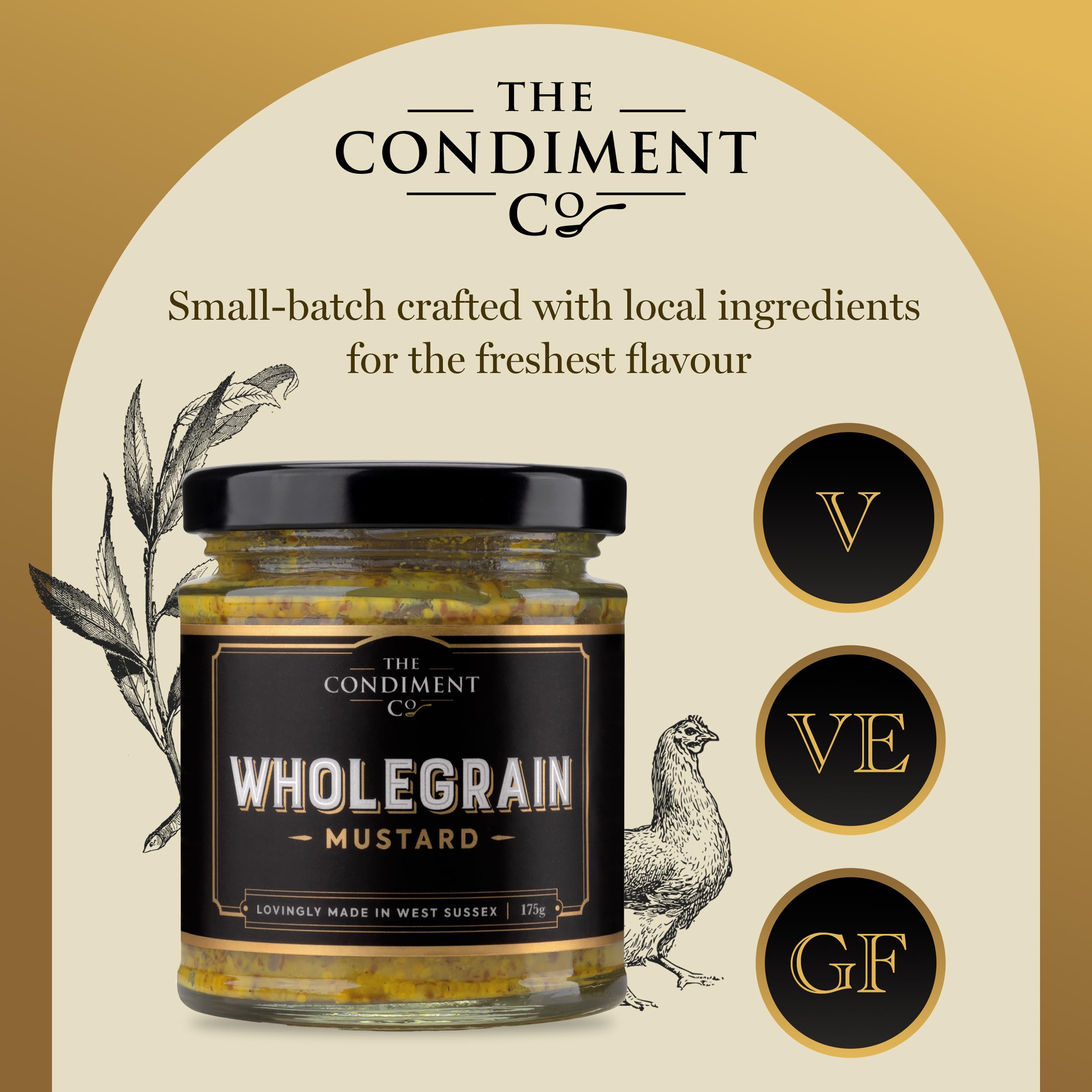 The Condiment Company Wholegrain Mustard - 175g 2