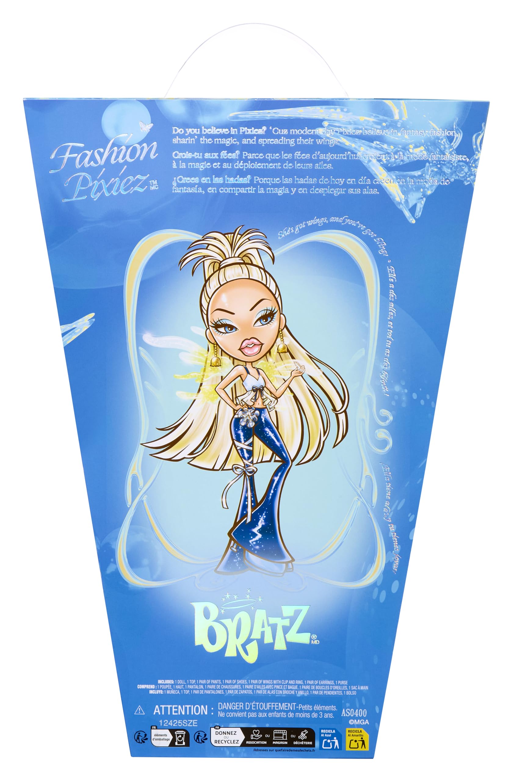 Bratz Fashion Pixiez Cloe - Collectible Fantasy Doll with Transformable Wings Ring & Fashion Accessories 7