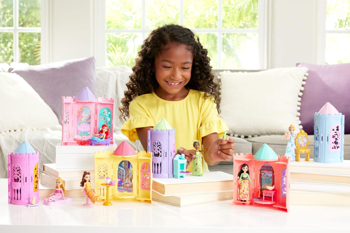 Mattel Disney Princess Tower Surprise Playset - 3.5-inch Doll & Accessories | Multicolor Plastic