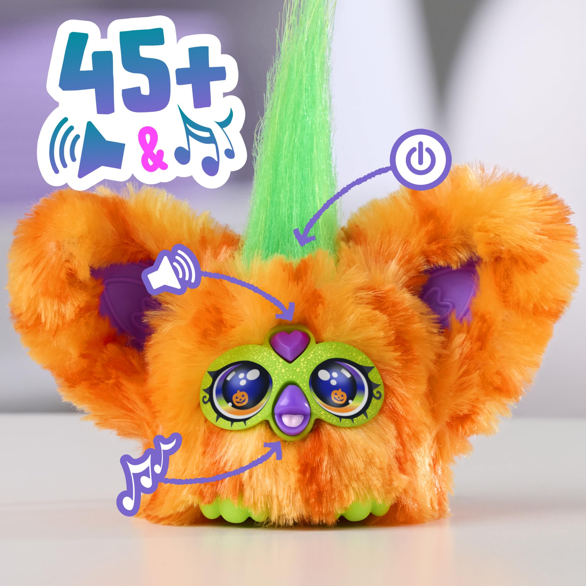 Furby Furbelt 2-Pack Fall - Lila & Orange Electronic Pets for Kids 6+ 8