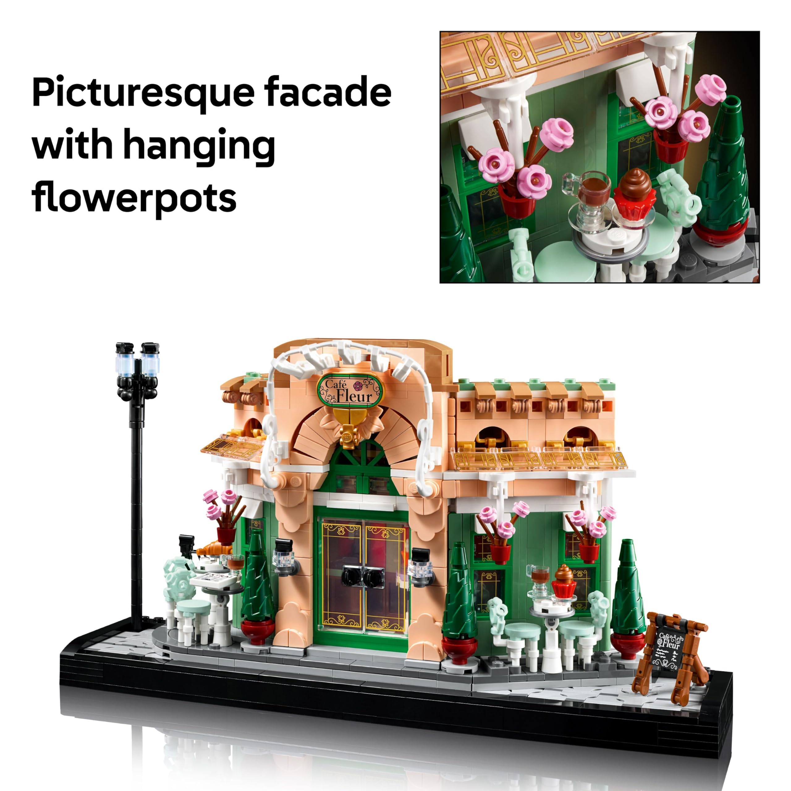 LEGO ICONS French Café Building Set for Adults 10362 | Ages 18+ | Plastic 4