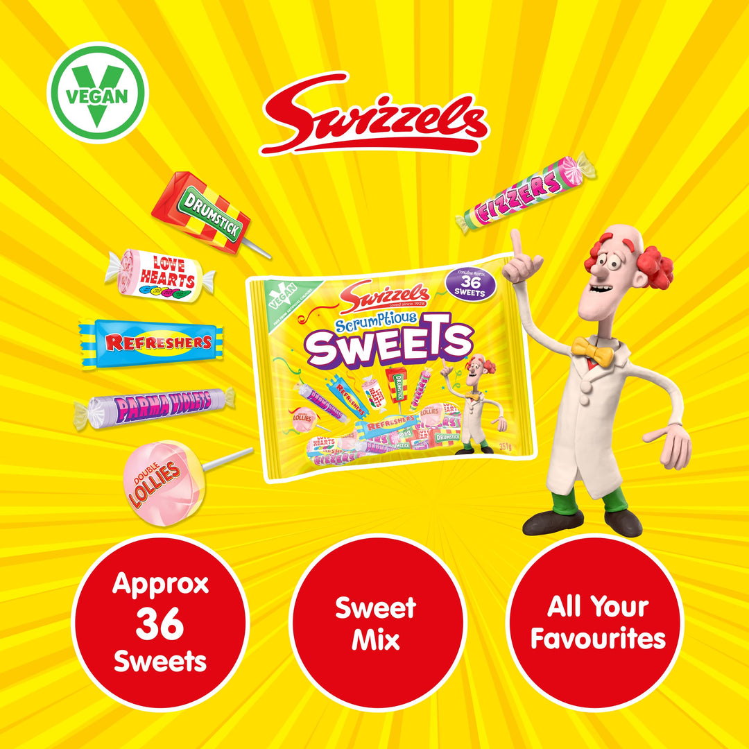 Swizzels Scrumptious Sweets - Assorted Chewy and Hard Candies Selection