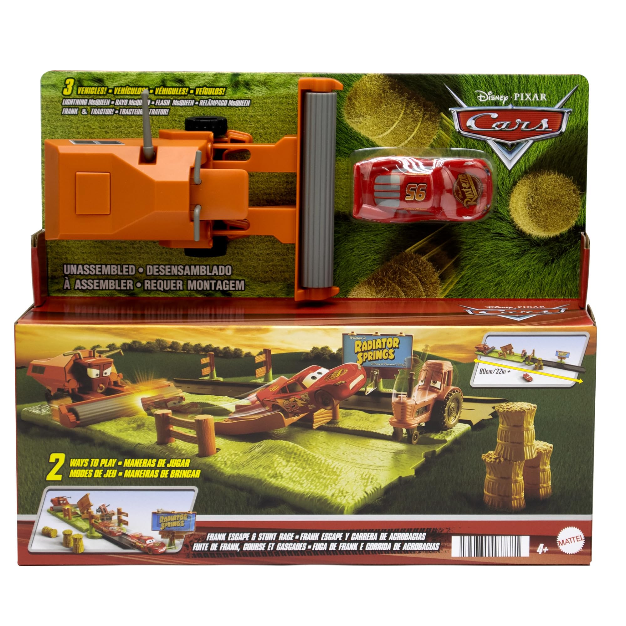 Mattel Disney and Pixar Cars Frank Escape Playset with 3 Vehicles | Ages 4+ 6