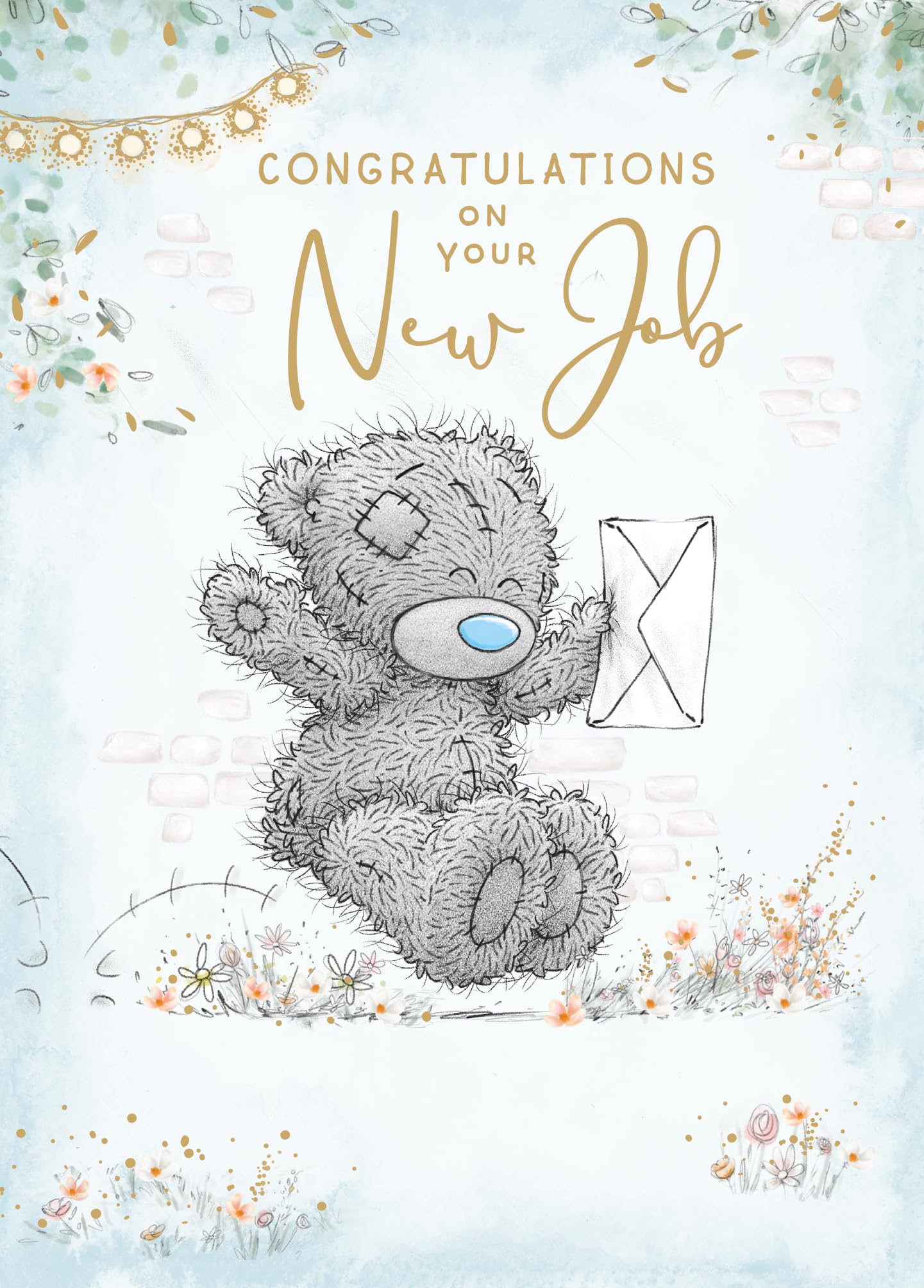 Me To You Tatty Teddy Congratulations On Your New Job Greeting Card | 5 x 7 Inches | Blank