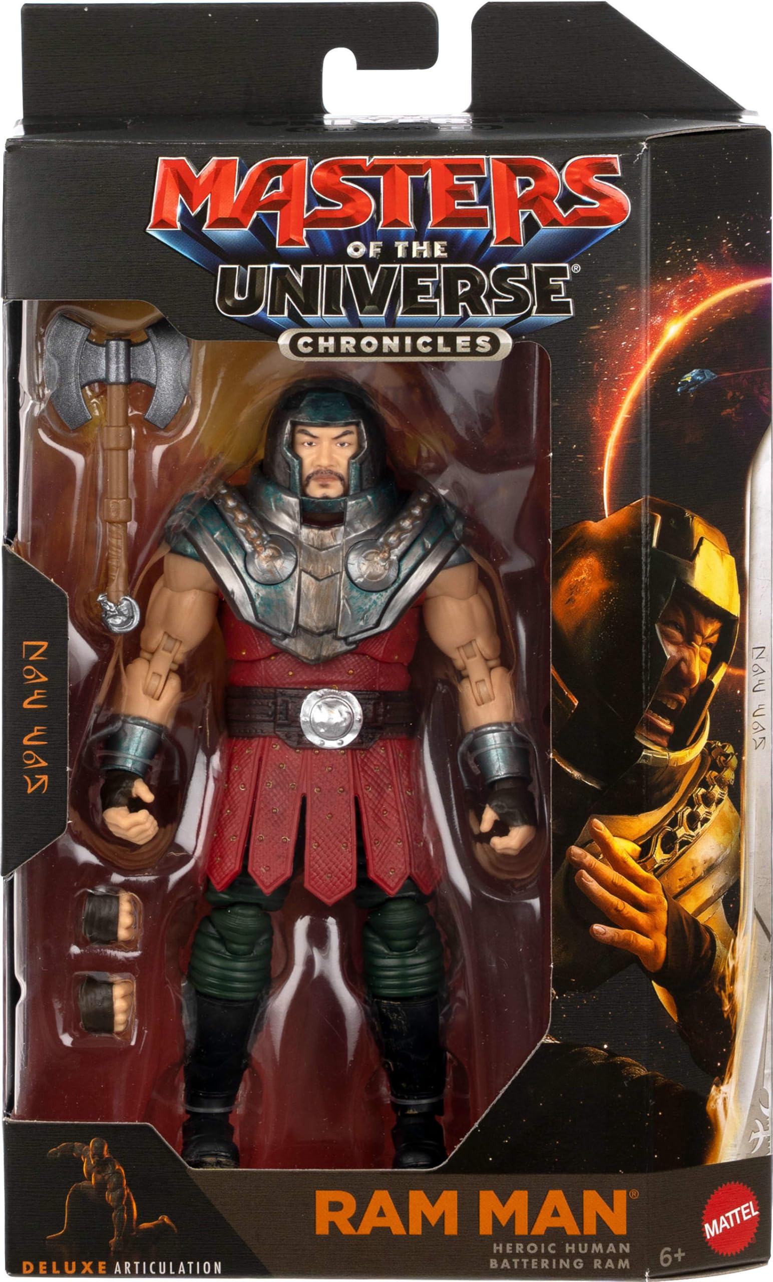 Masters of the Universe Chronicles Ram Man Action Figure | 6.5-Inch Scale | 30 Points of Articulation | Movie Accurate 1