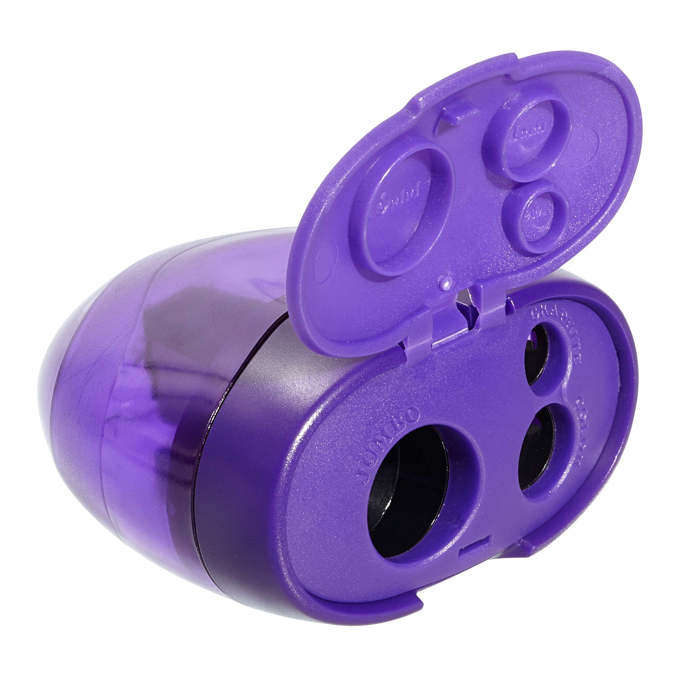 Swordfish The Triple Pencil Sharpener - 3 Holes for 8mm, 11mm, 16mm Pencils/Crayons | Mess-Free Canister 5