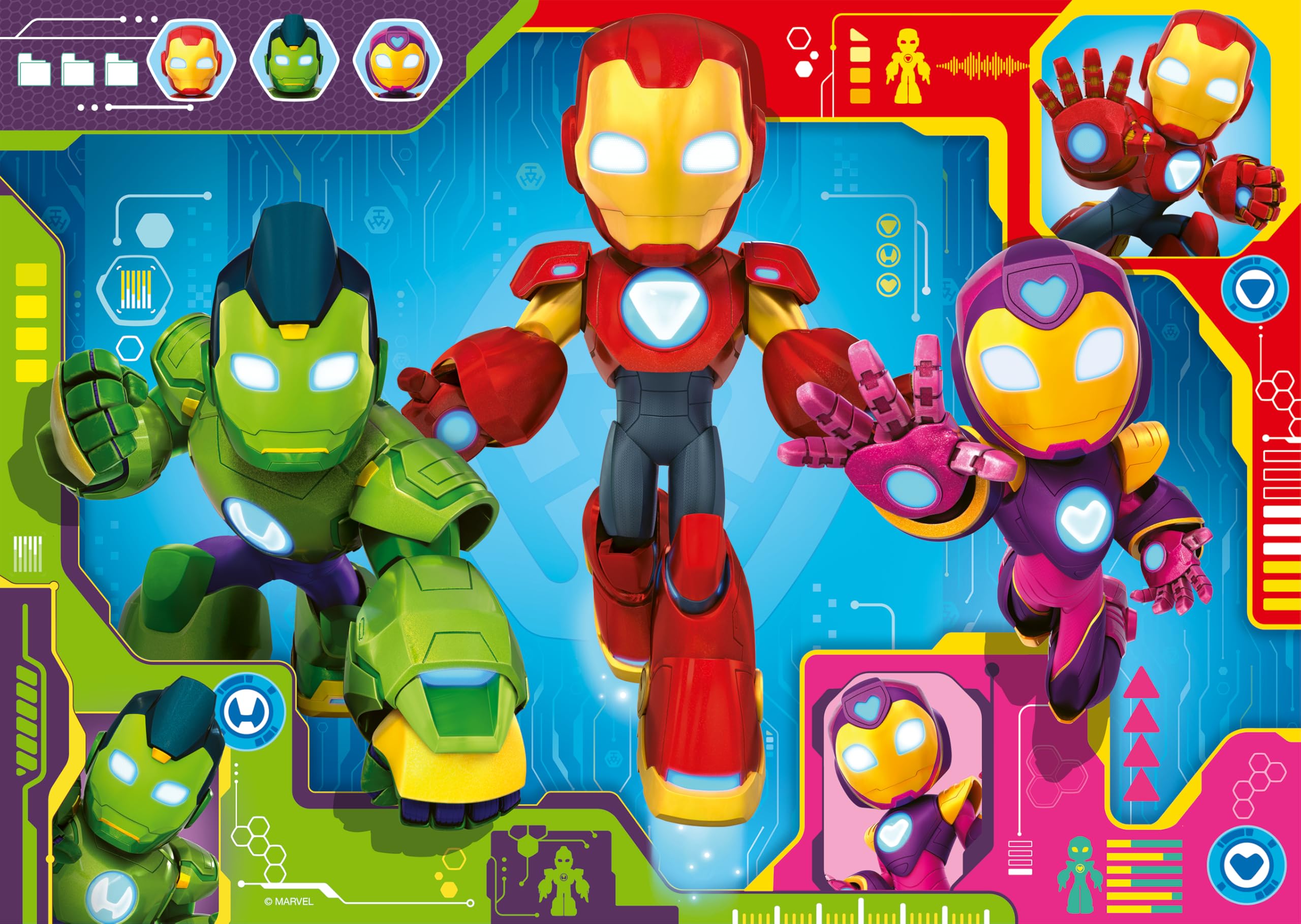 Ravensburger Iron Man & His Awesome Friends 24-Piece Giant Floor Puzzle - Ages 3+ 1