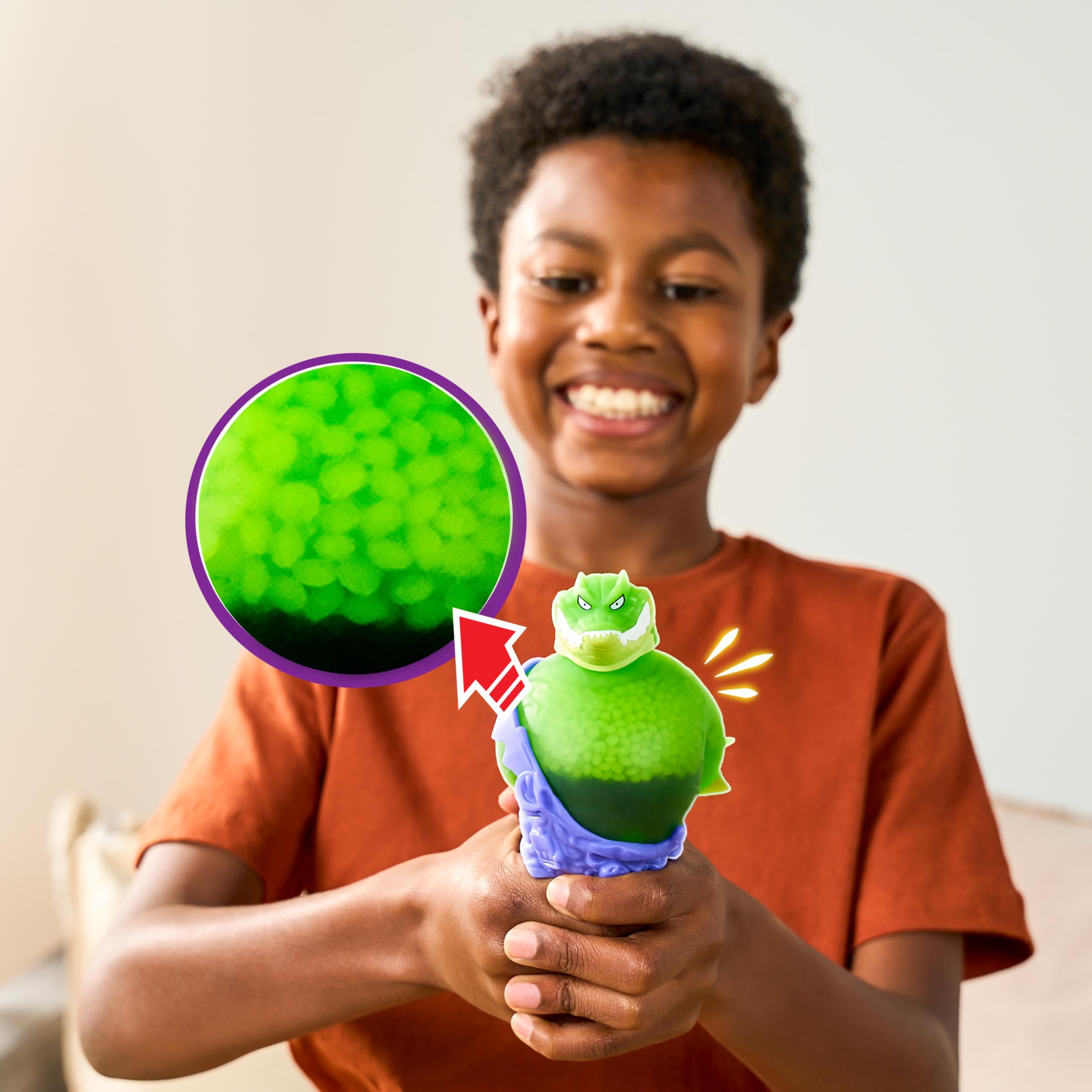 Heroes of Goo Jit Zu Rock Jaw Stretchy Action Figure - 5.5 Inch | Multicolor | Ages 4+ 2