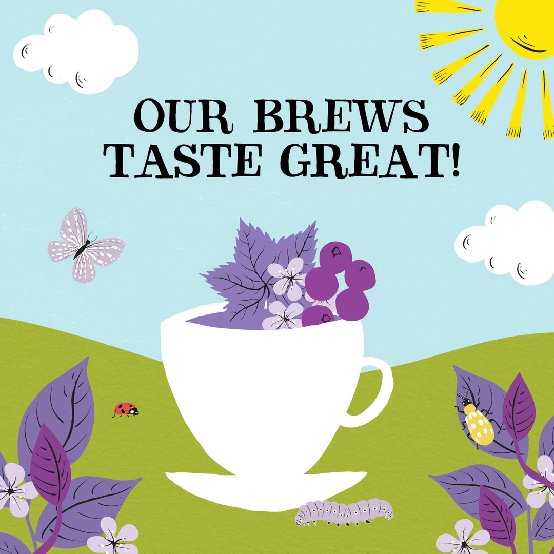 Clipper - Organic Berry Burst Fruit Tea Bags | 150 Enveloped Sachets (6 x 25) | Caffeine-Free Herbal Infusion