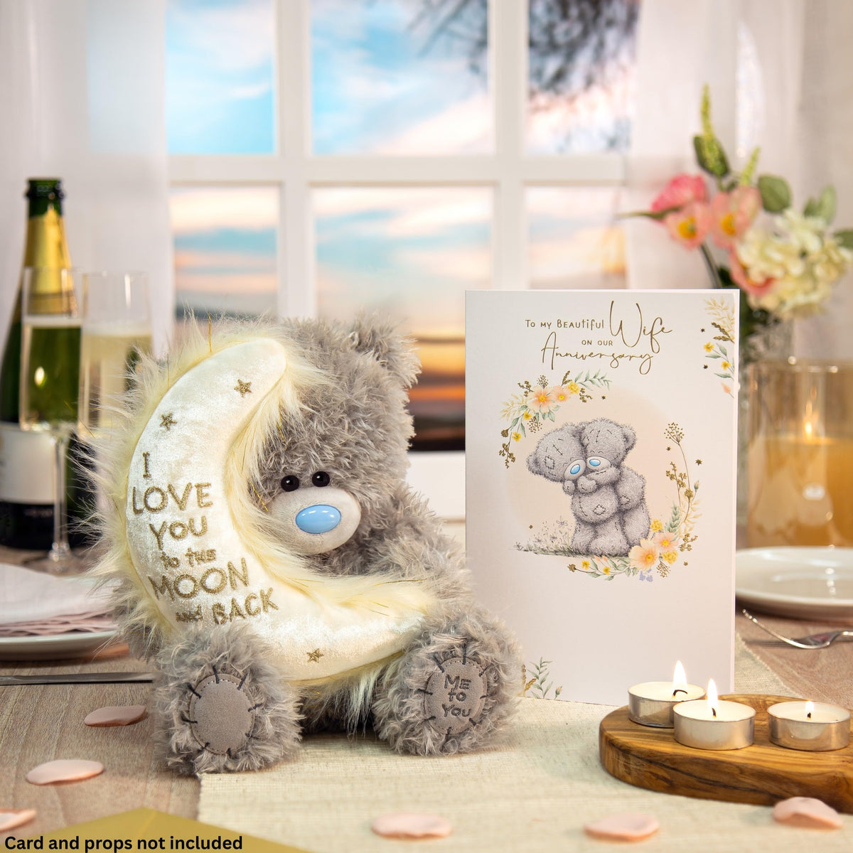 Me to You Tatty Teddy 'Love You To The Moon And Back' Bear - 19cm Soft Plush Toy