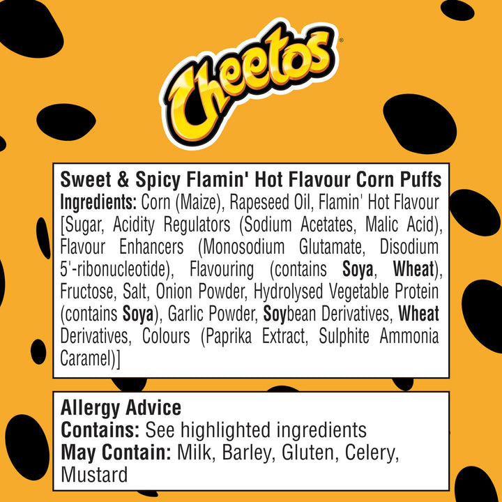Cheetos Puffs Sweet and Spicy Flamin Hot Multipack Crisps 6x13g