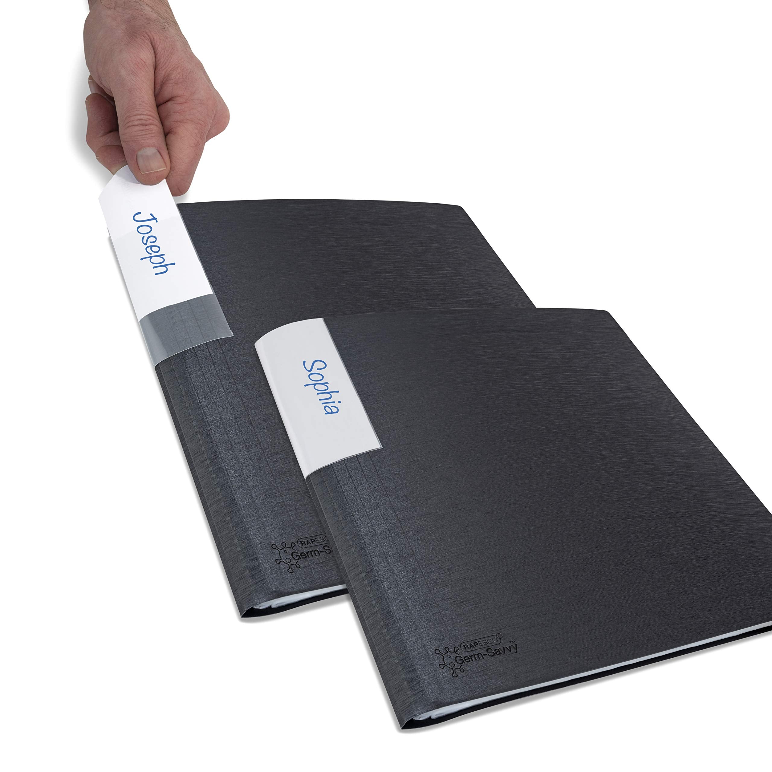 RAPESCO 1645 Presentation Folder - Germ-Savvy Antibacterial Protection | 100 Pockets | Black 3