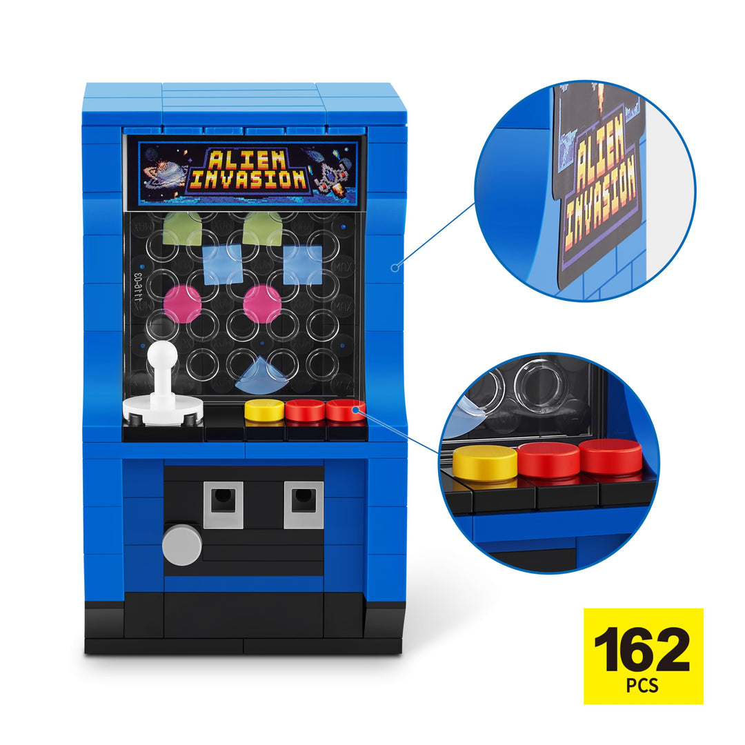 MAX Premium Retro Building Bricks - Arcade Machine Building Set for Ages 3+