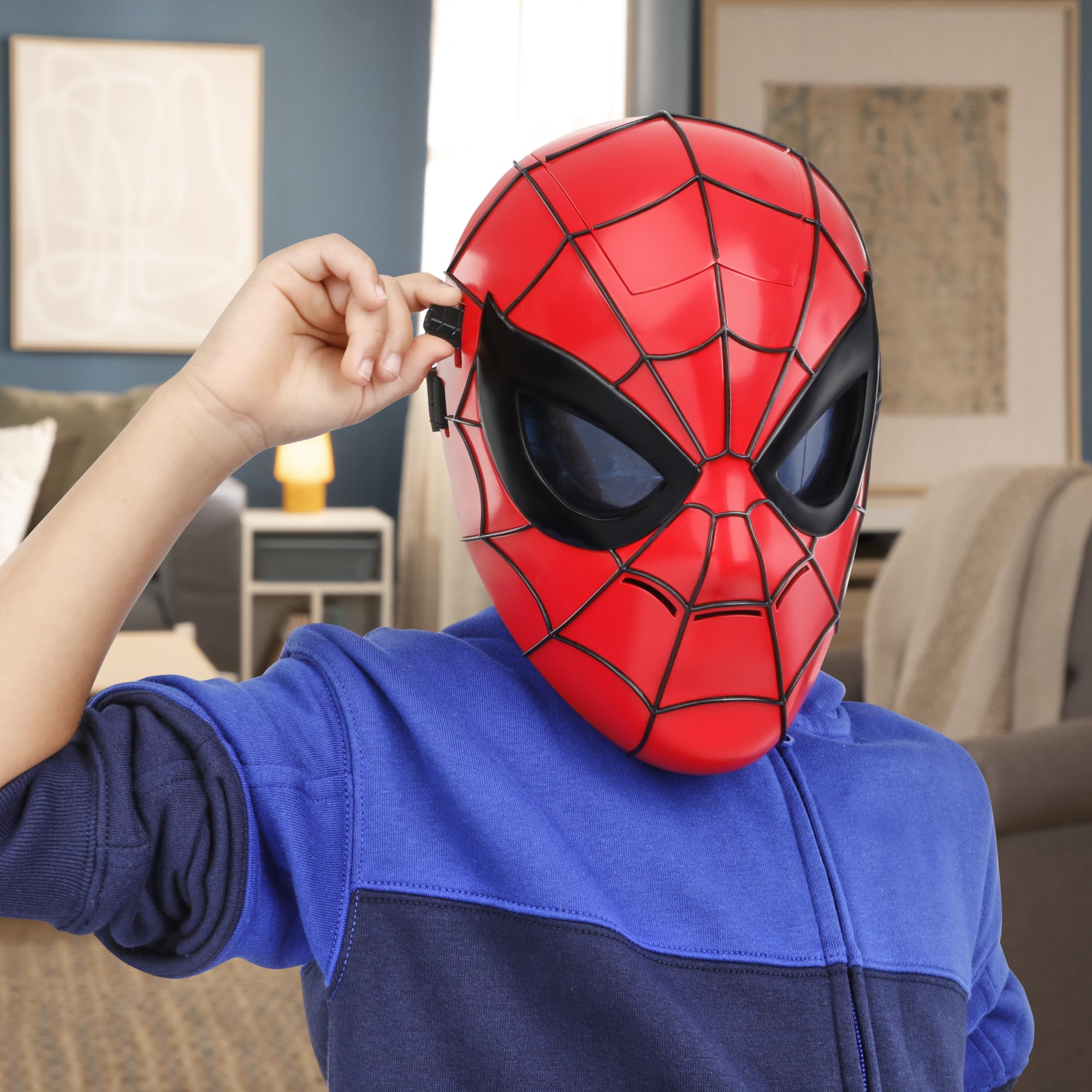 Hasbro SPIDER-MAN Glow FX Mask - Light-Up Lenses | Ages 5+ | Adjustable Fit 5